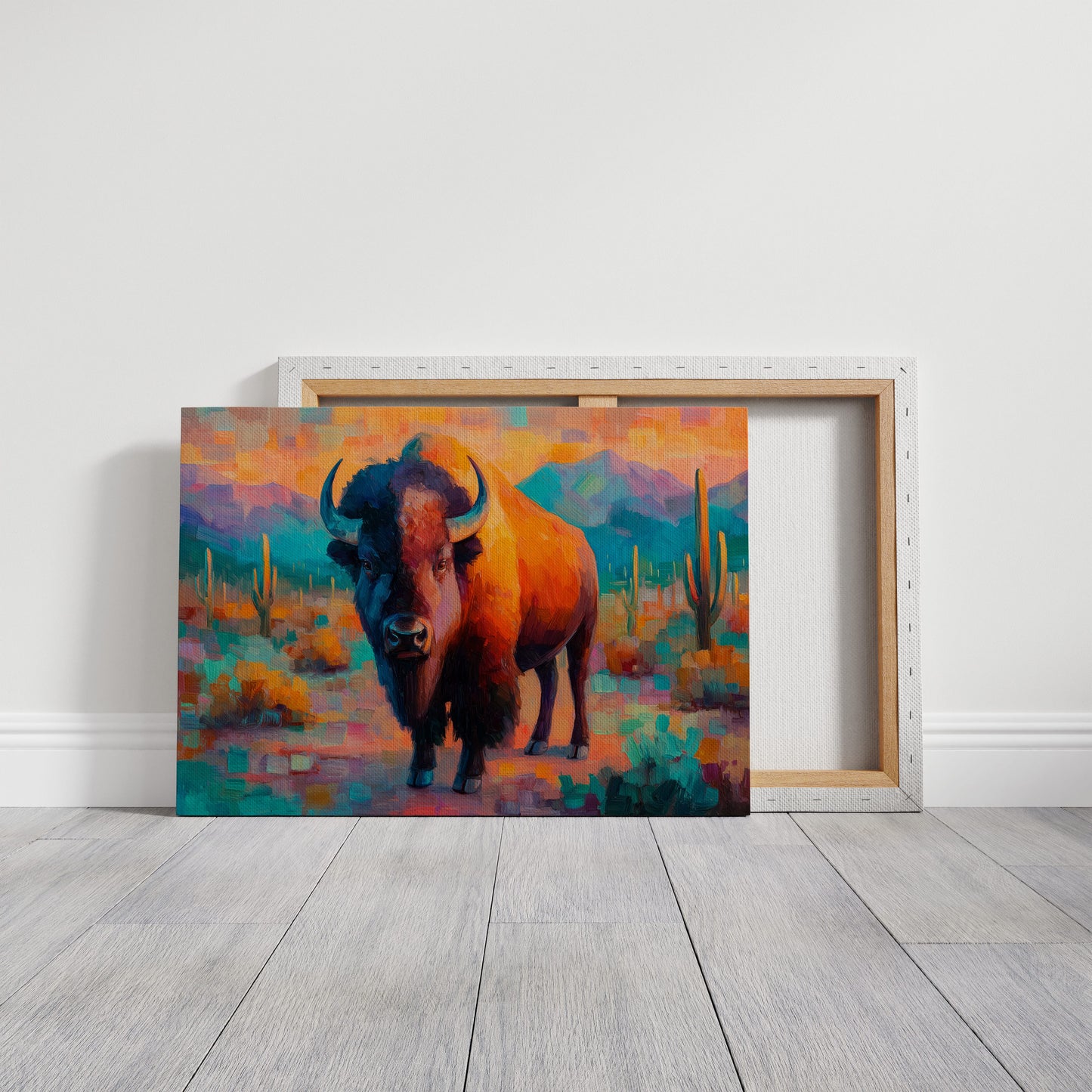 Sunset Bison Claims Desert Thunder