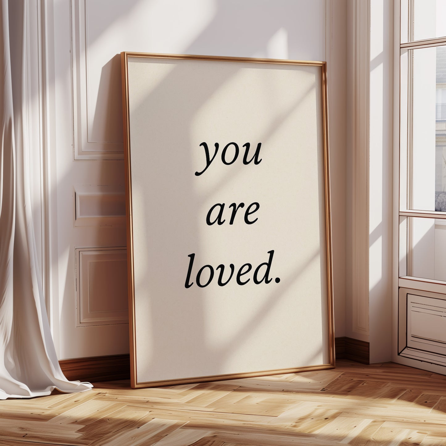 You Are Loved Minimalist Print
