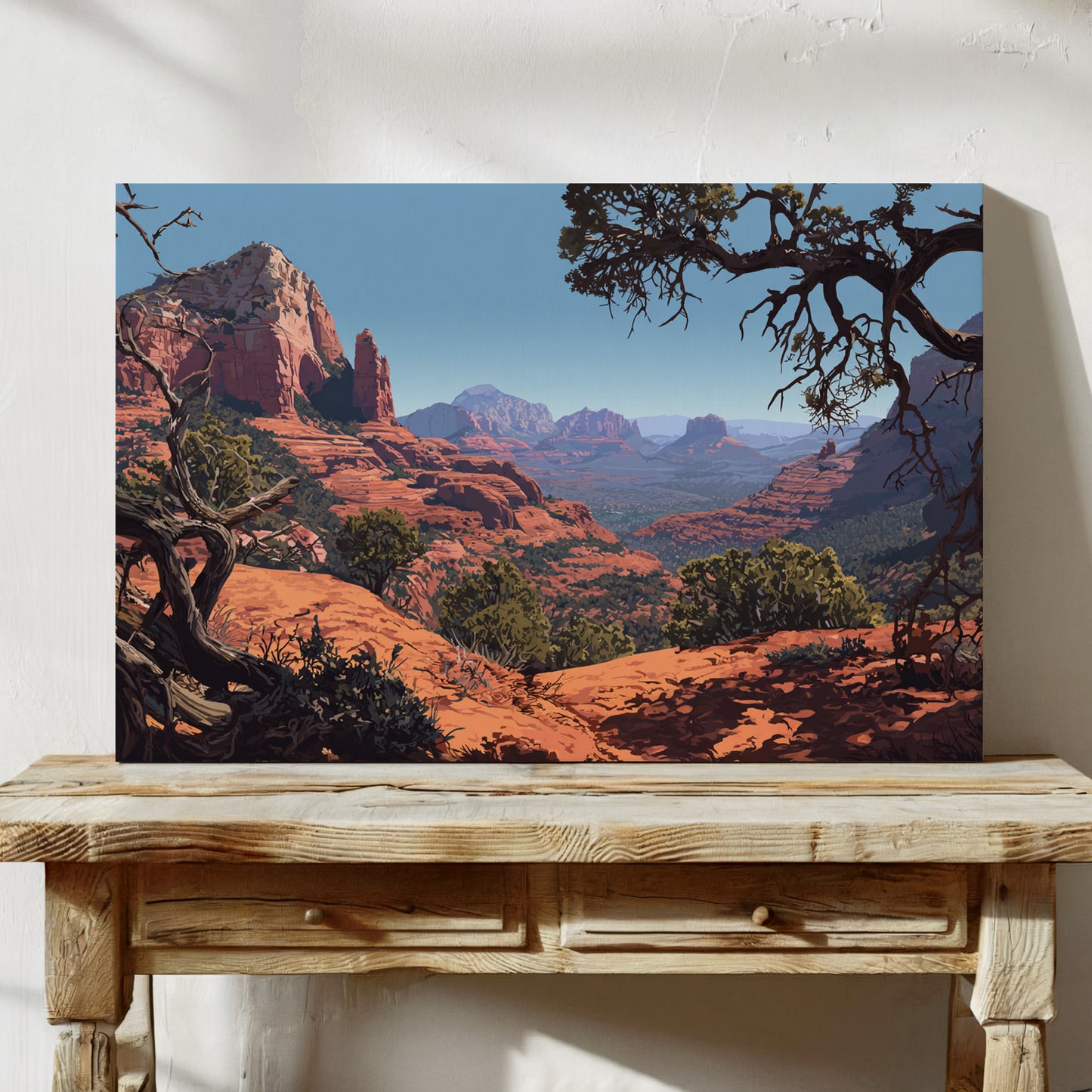 Twisted Juniper Frames Desert Peaks