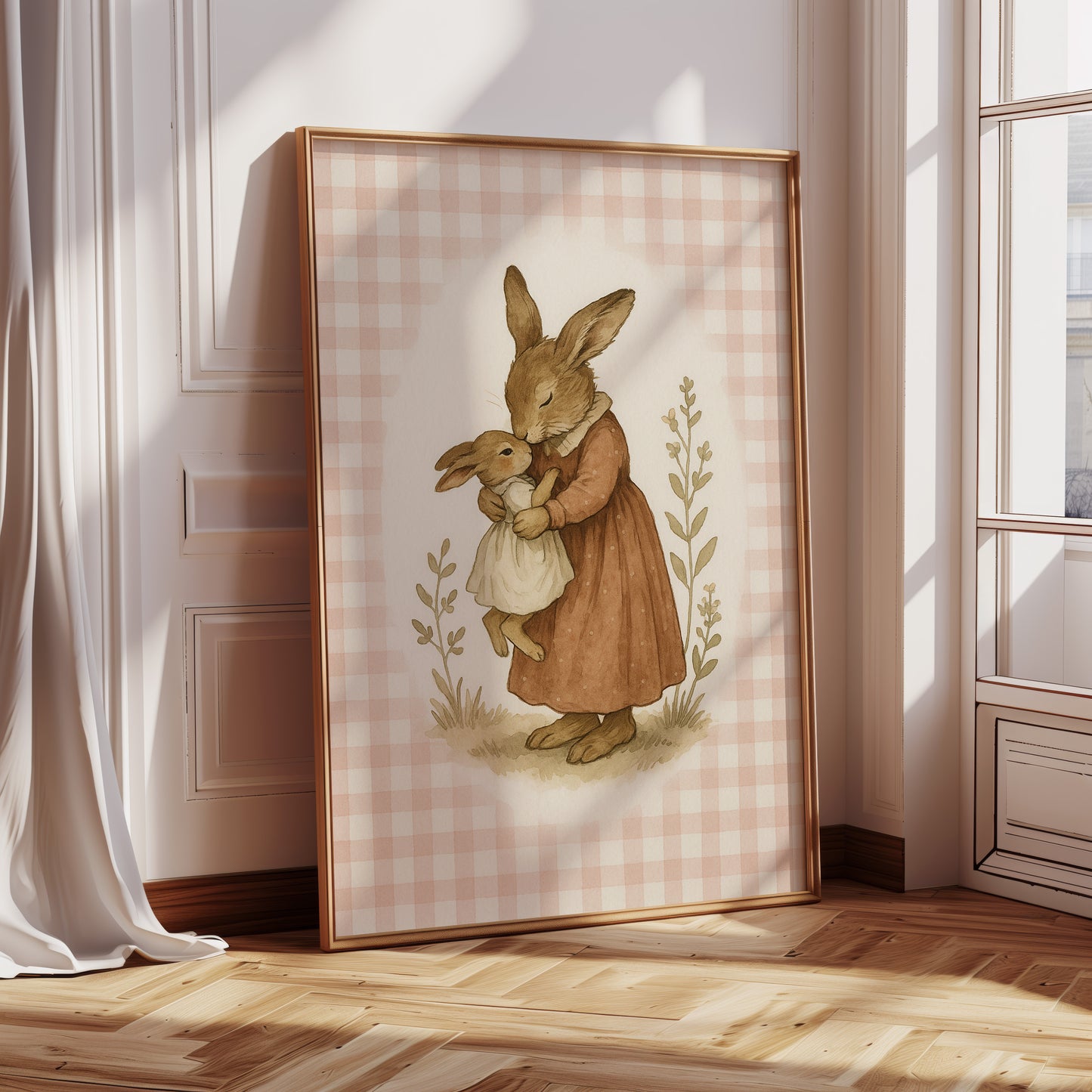 Mama Bunny’s Kiss in Gingham