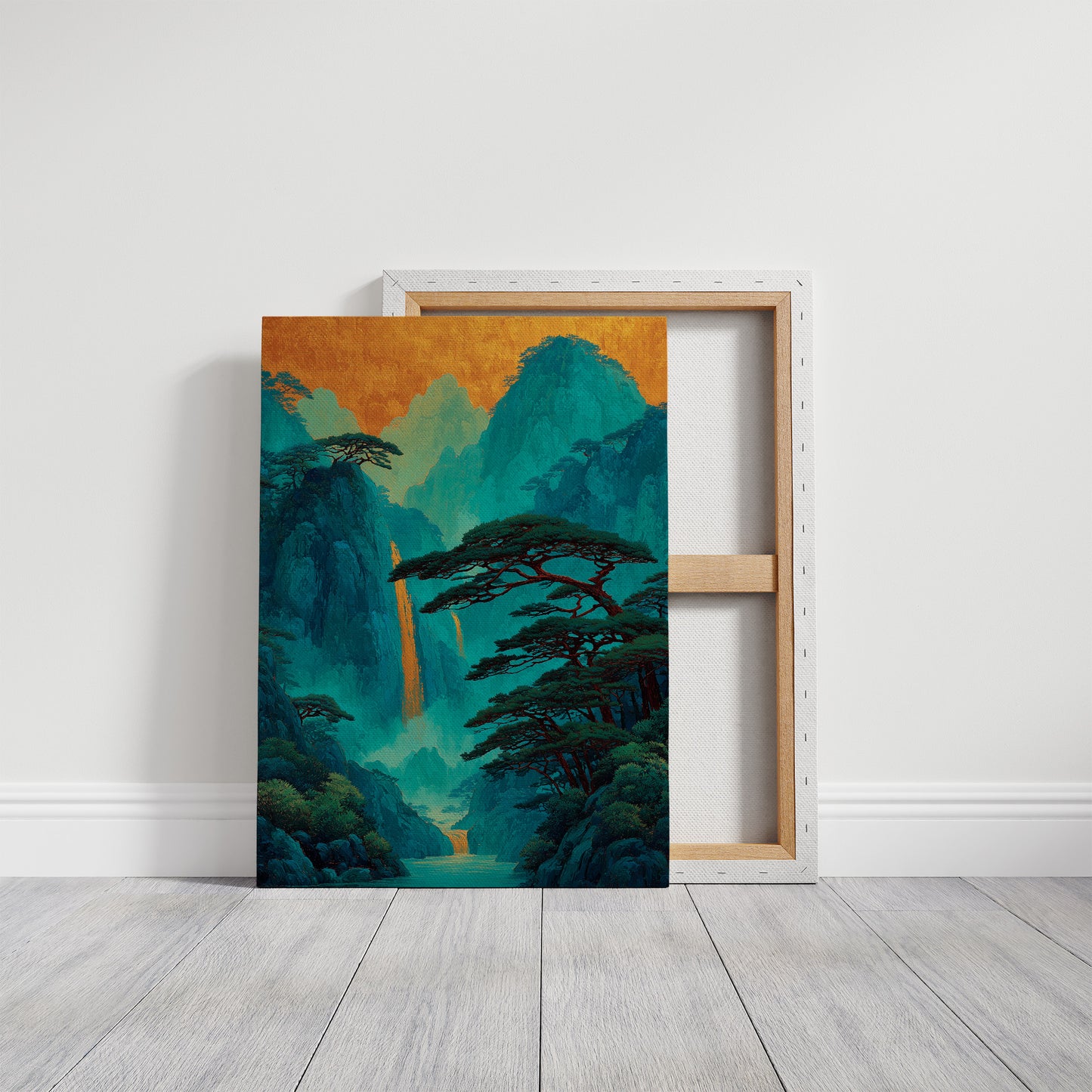 Gold Falls Through Ancient Pines