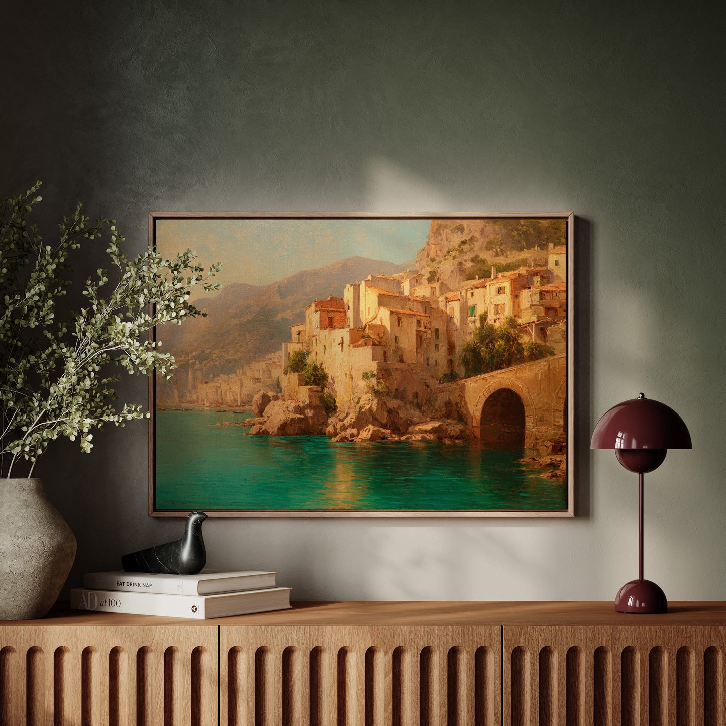 Mediterranean Cliffs Hold Summer's Light