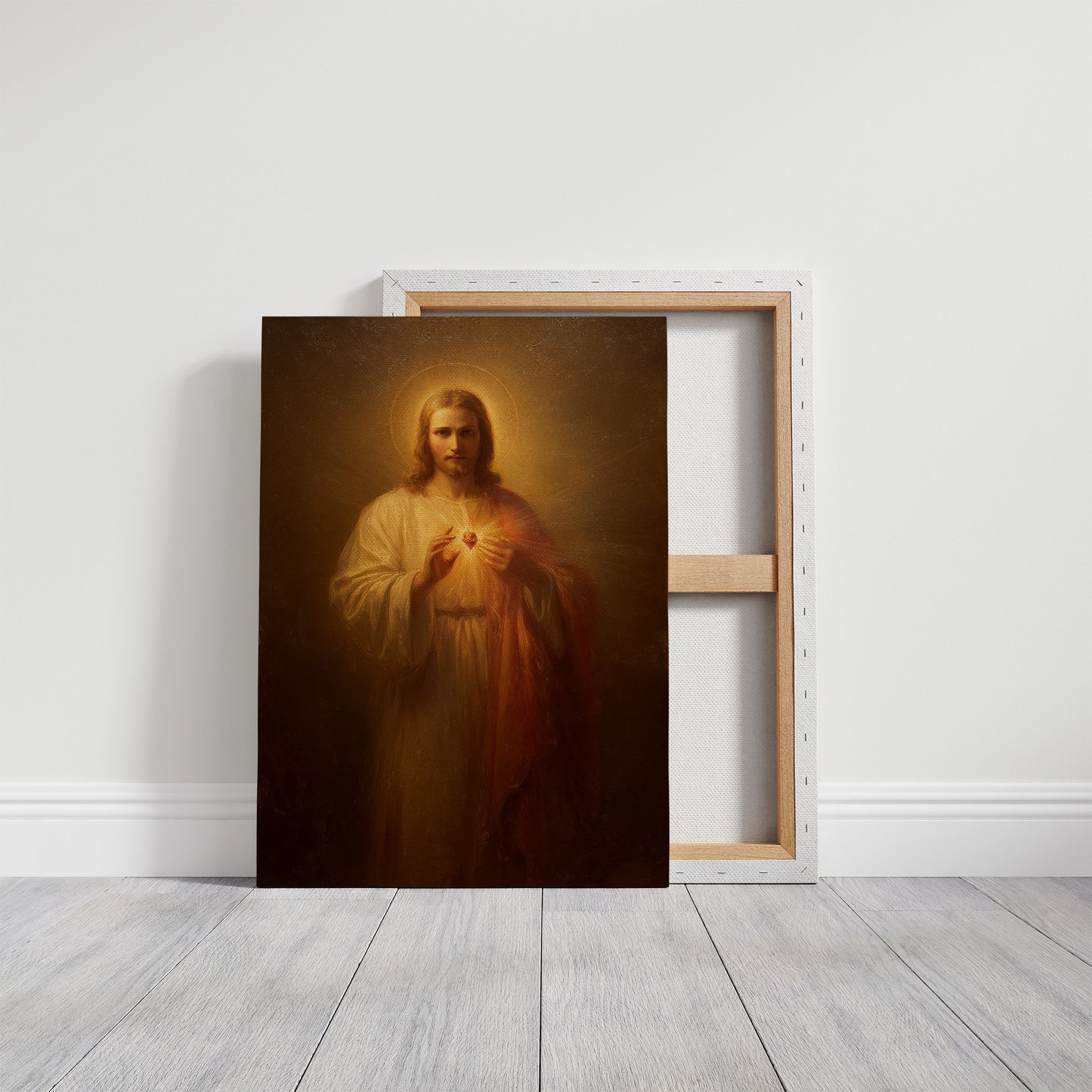 Faith Rests On Weathered Wood