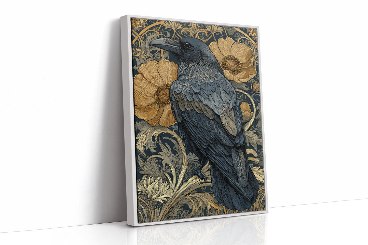 A Raven Among Golden Blooms