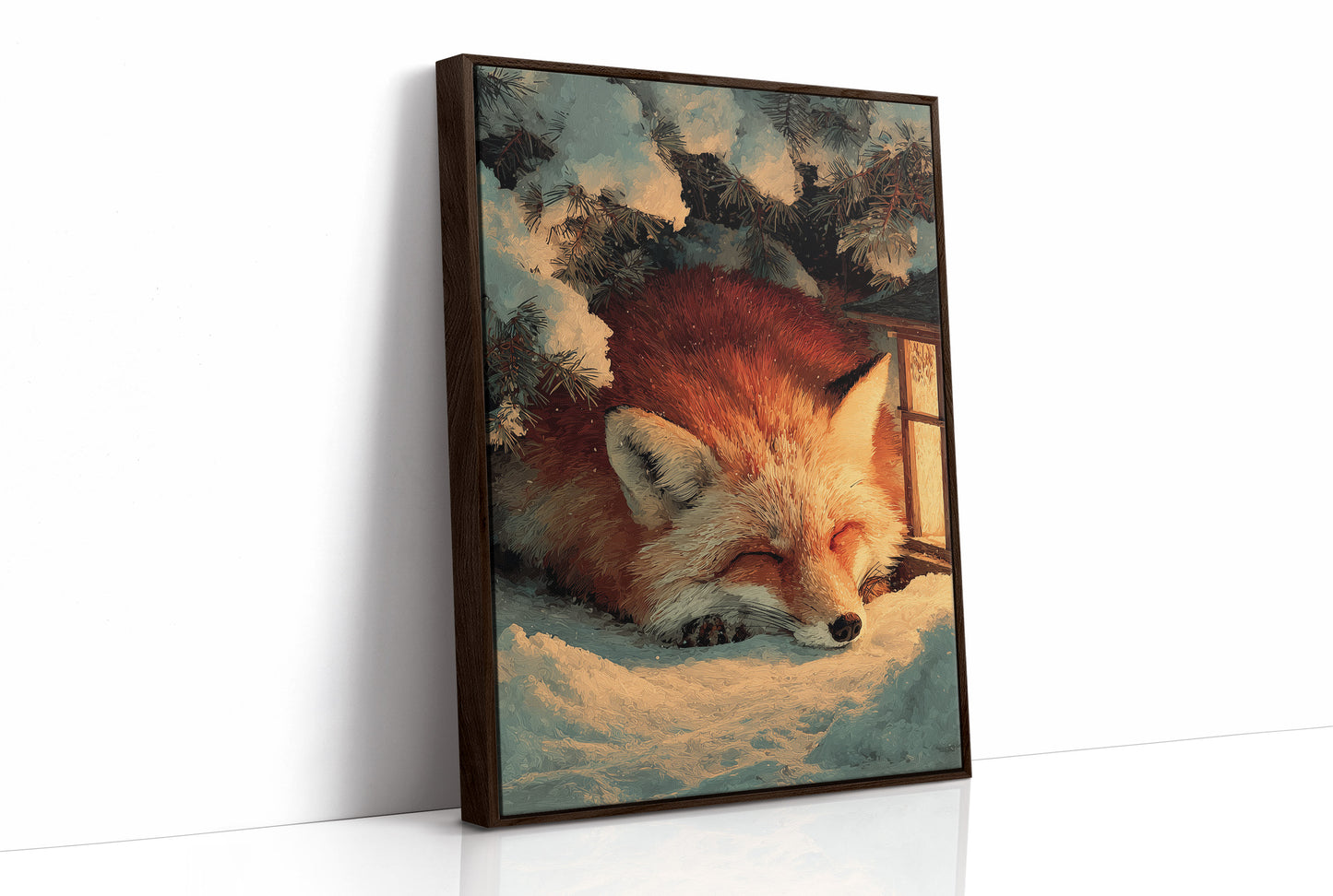 Curled Up in Winter's Glow