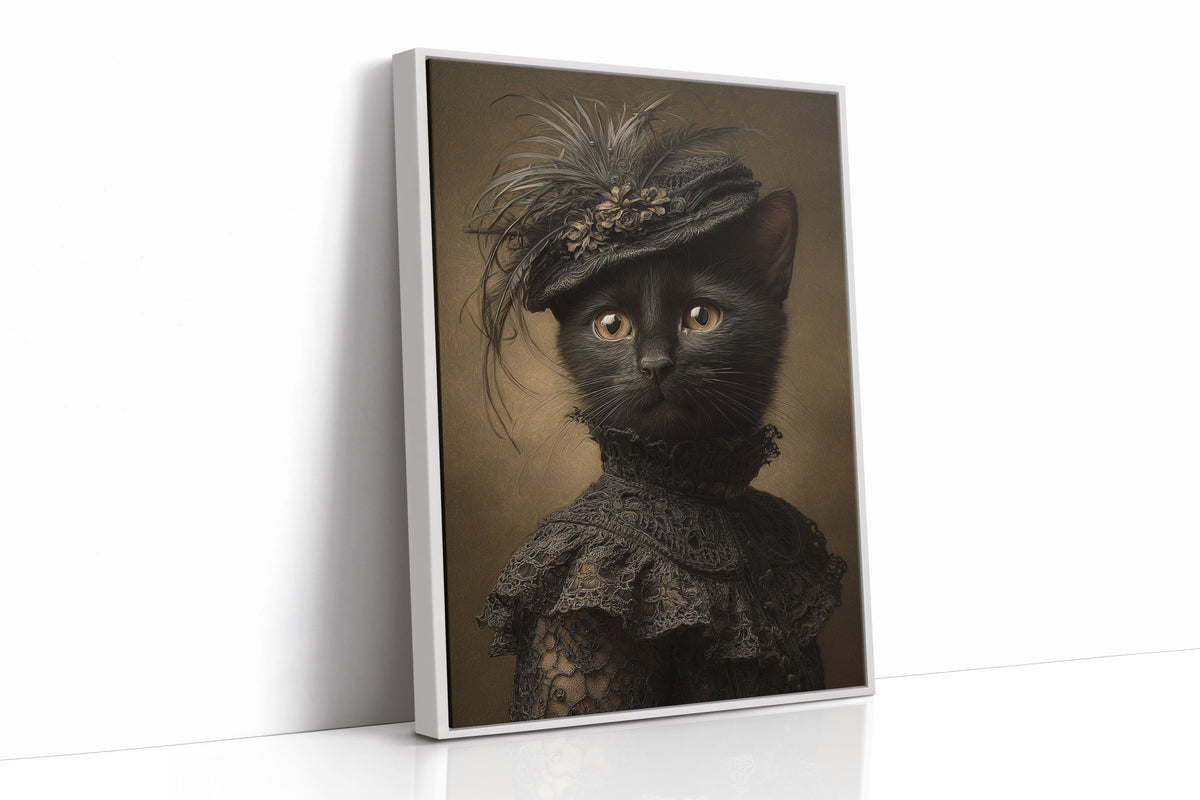 Regal Feline in Victorian Attire