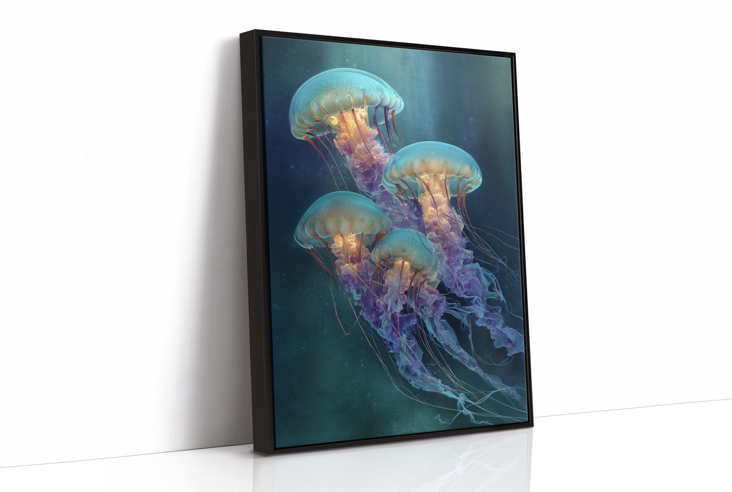 Ocean Ballet In Teal Depths