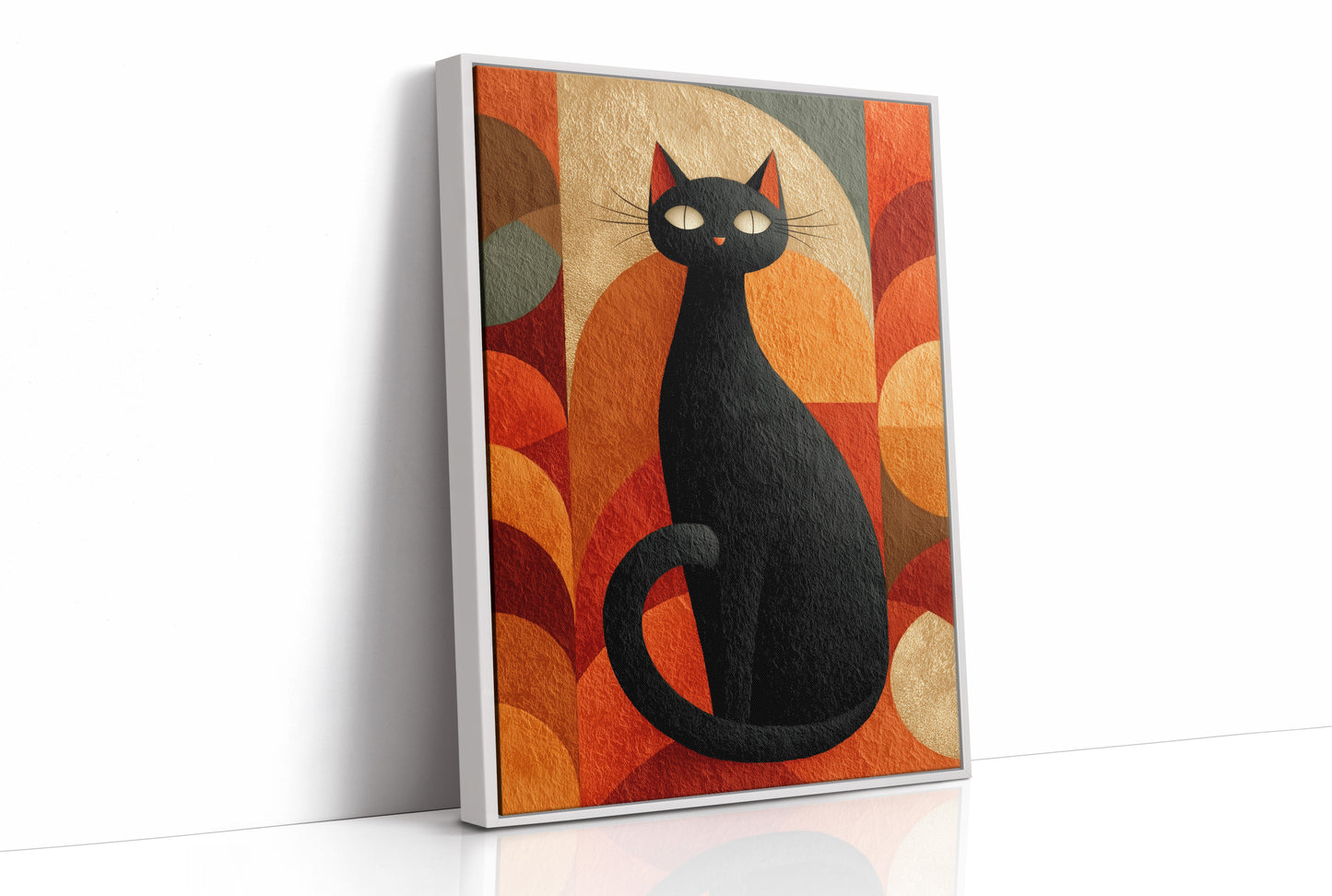 Autumn Cat Dances With Circles