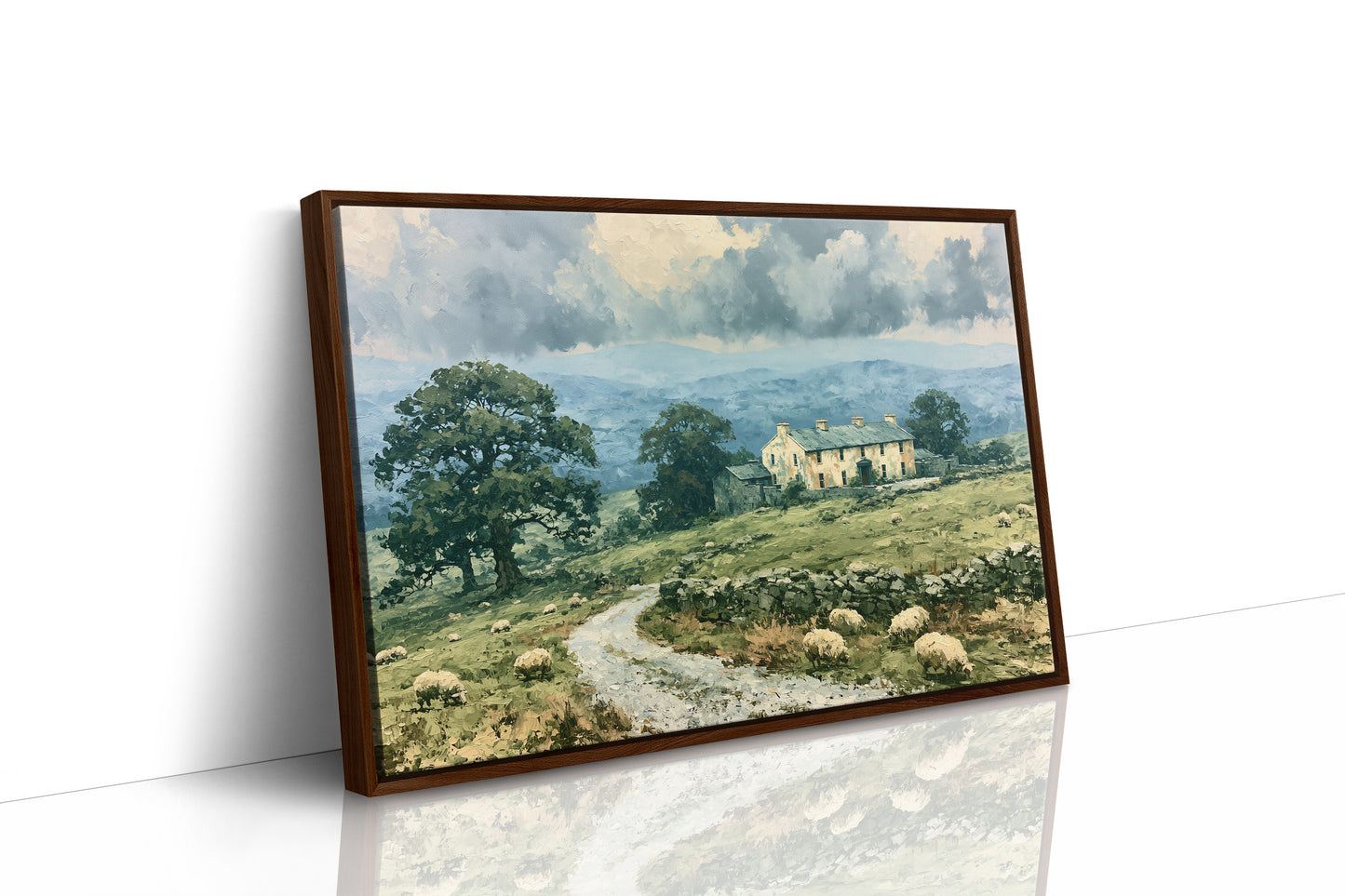Stone Wall Farmhouse, Grazing Flock