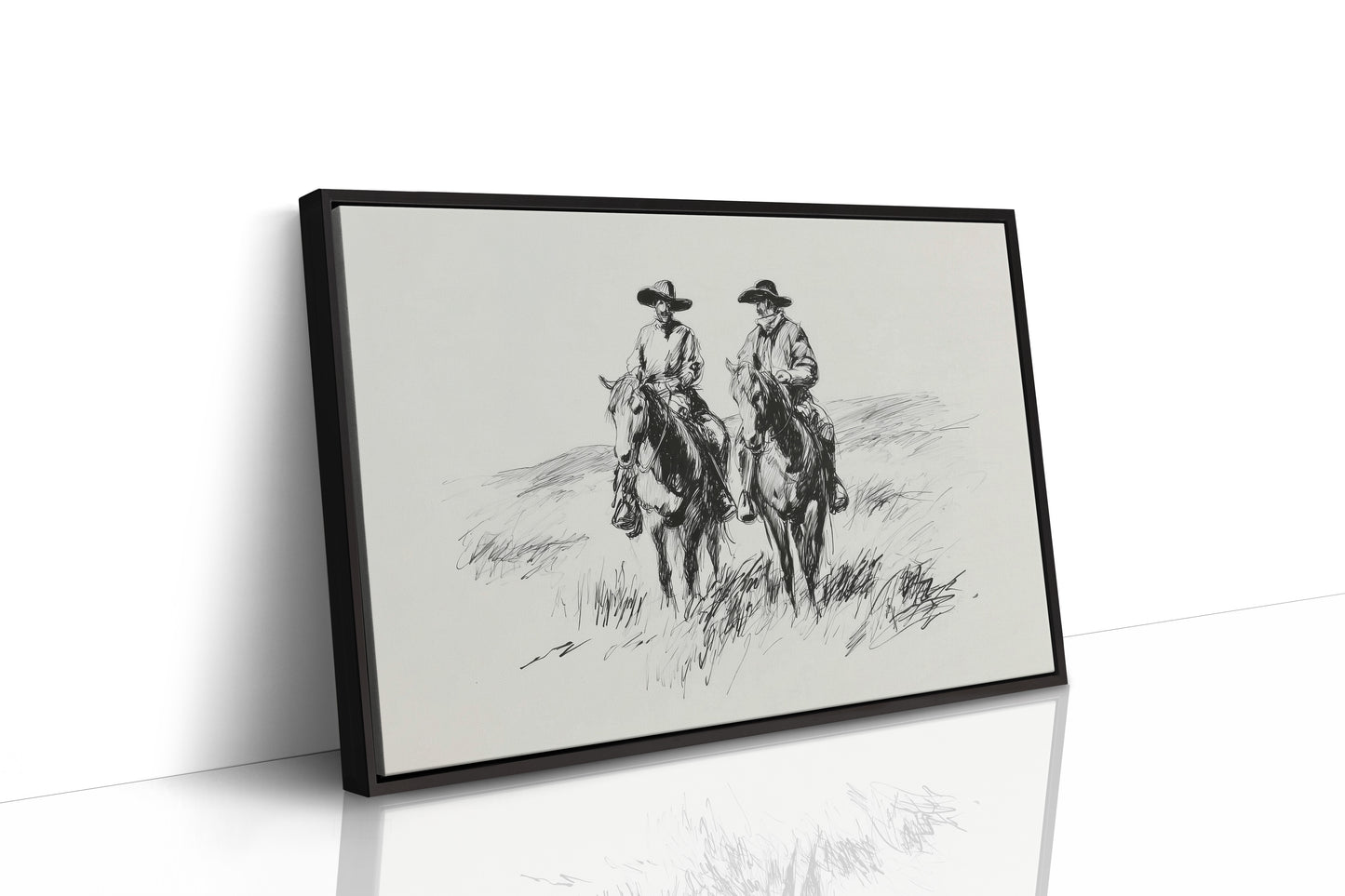 Two Riders Beneath Open Skies