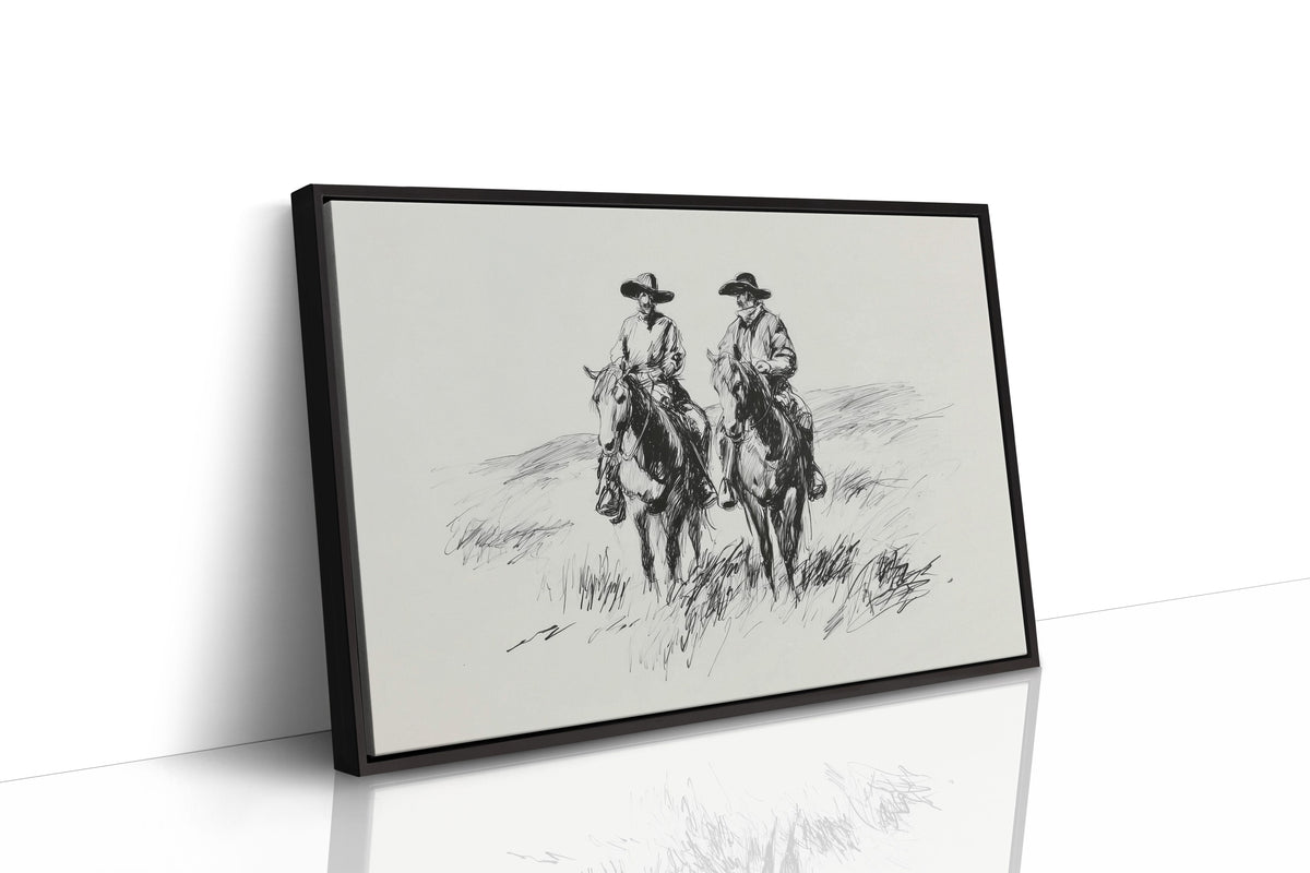 Two Riders Beneath Open Skies
