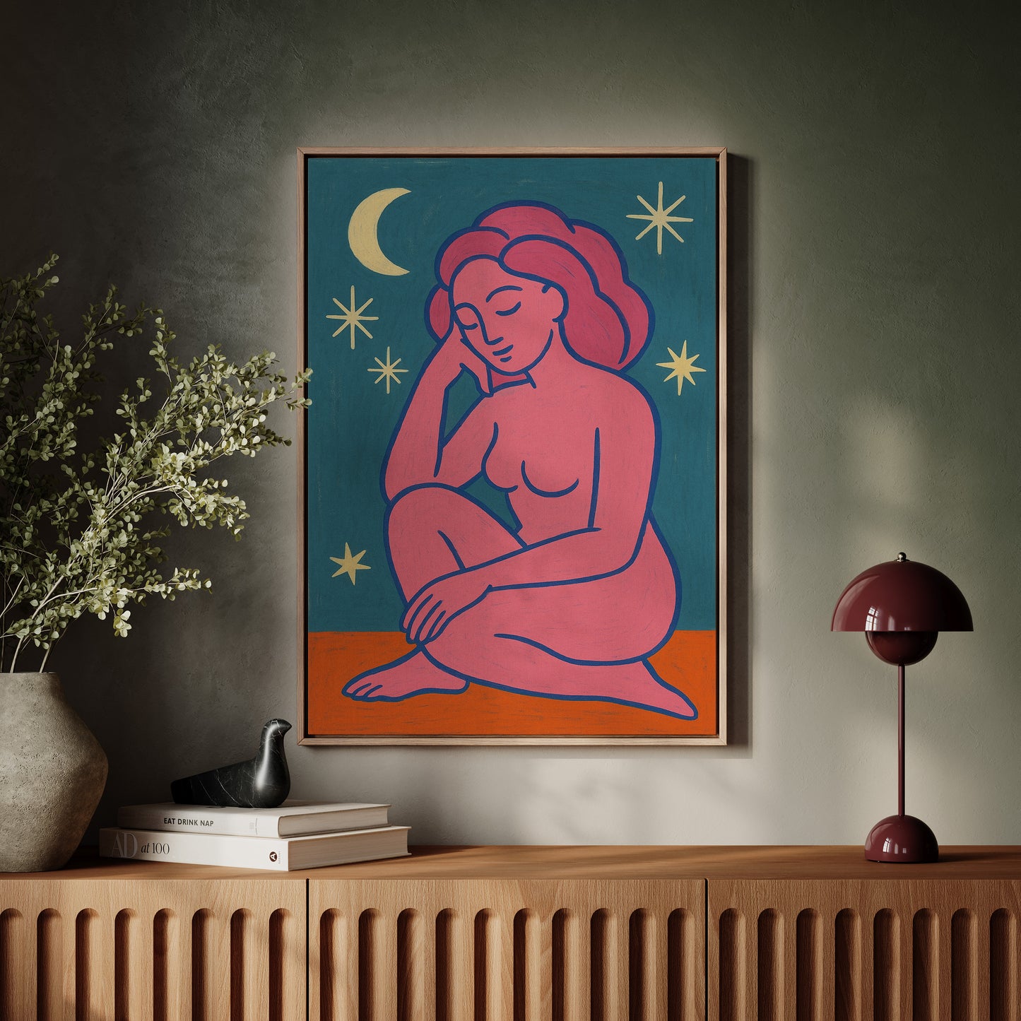 Midnight Muse in Neon Dreams