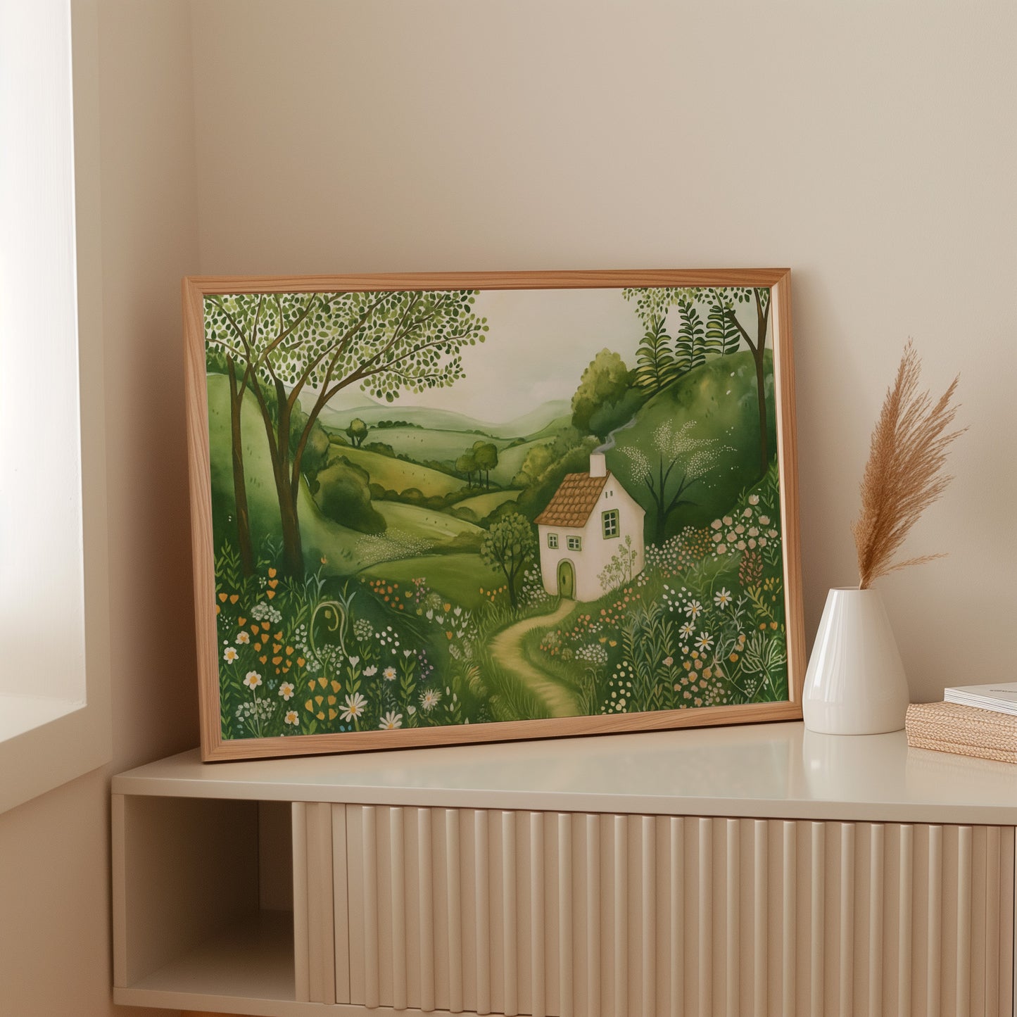 Cottage Path Through the Wildflowers