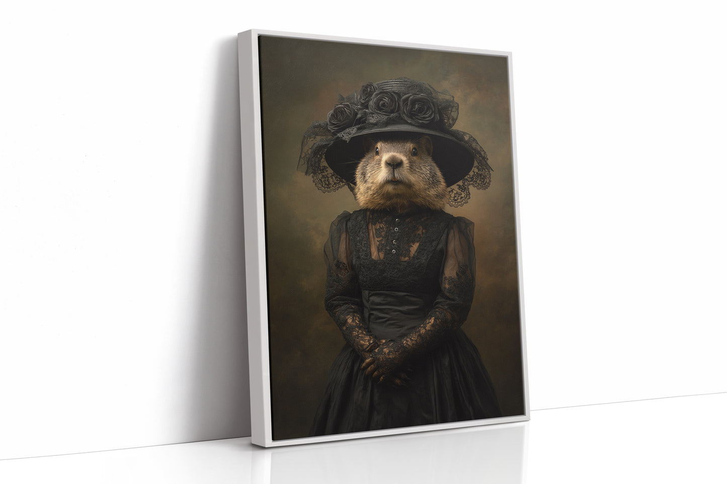 Elegant Rodent in Victorian Attire