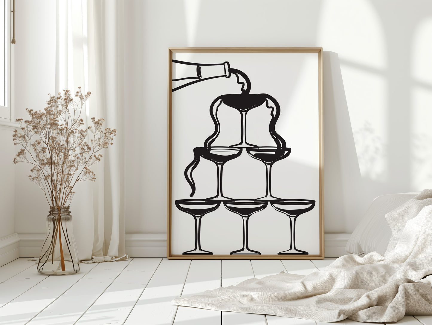 Champagne Towers Build Midnight Magic