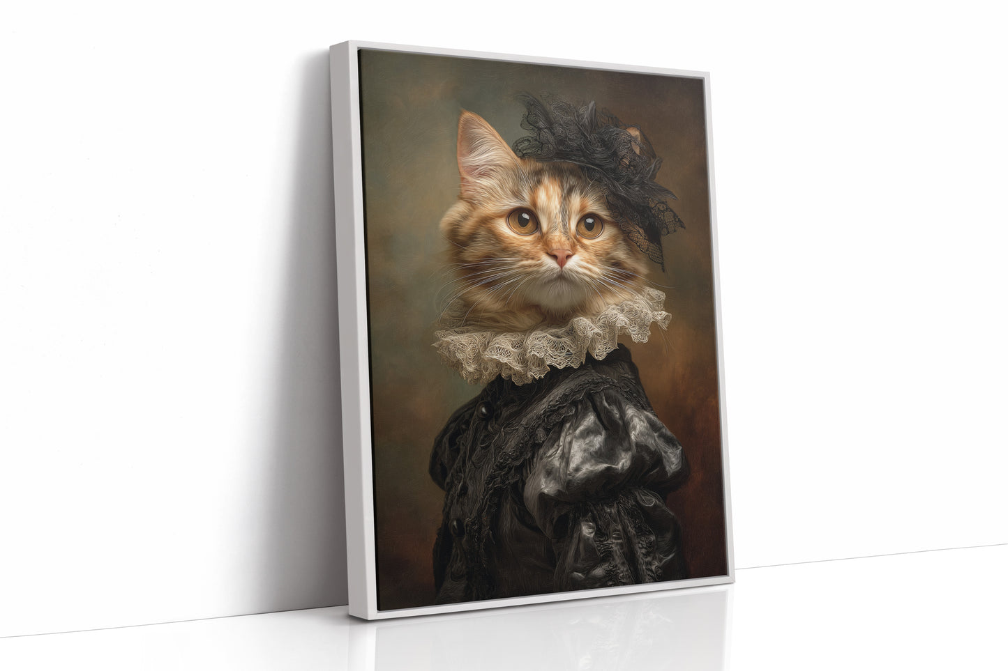 Regal Feline in Victorian Attire