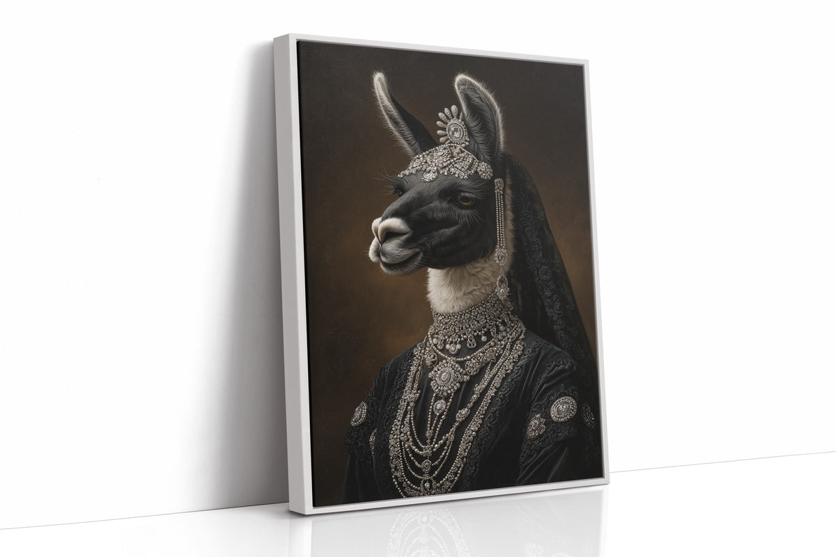 Regal Llama in Opulent Attire