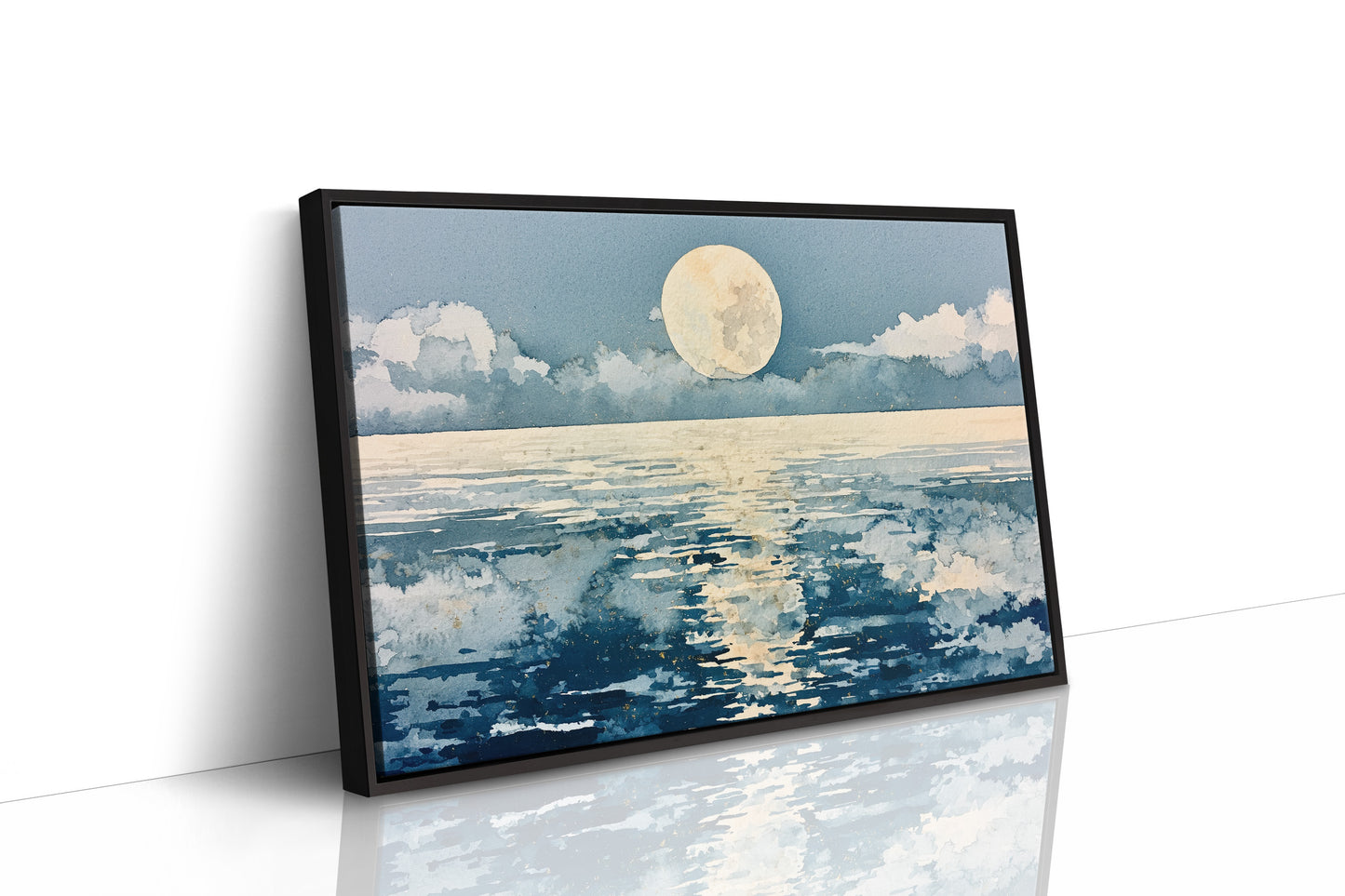 Full Moon in Watercolor