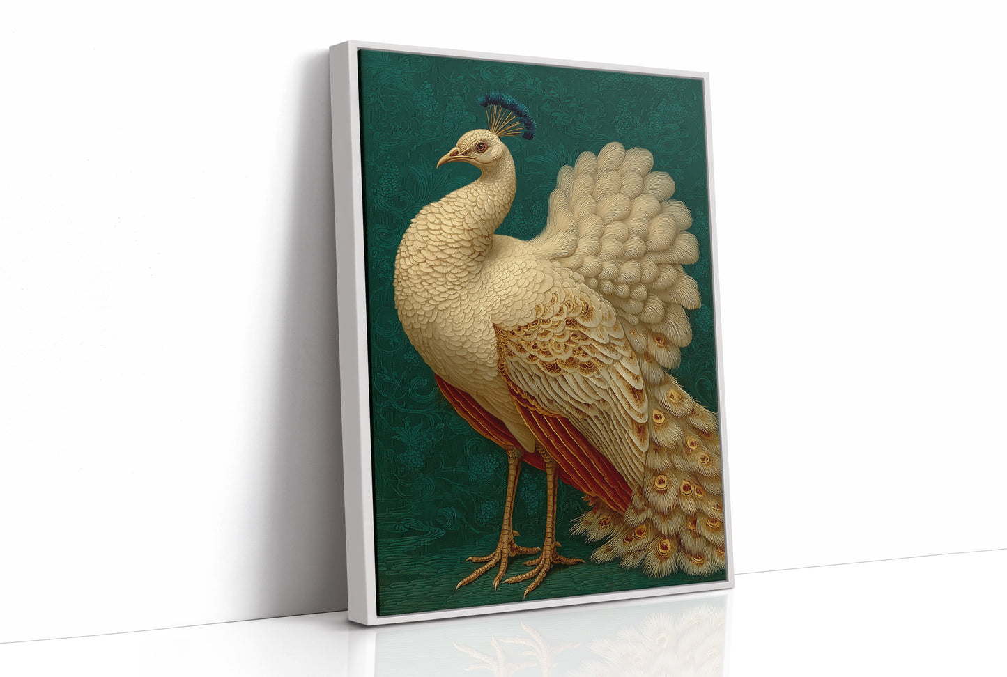 Regal Peacock In Emerald Court