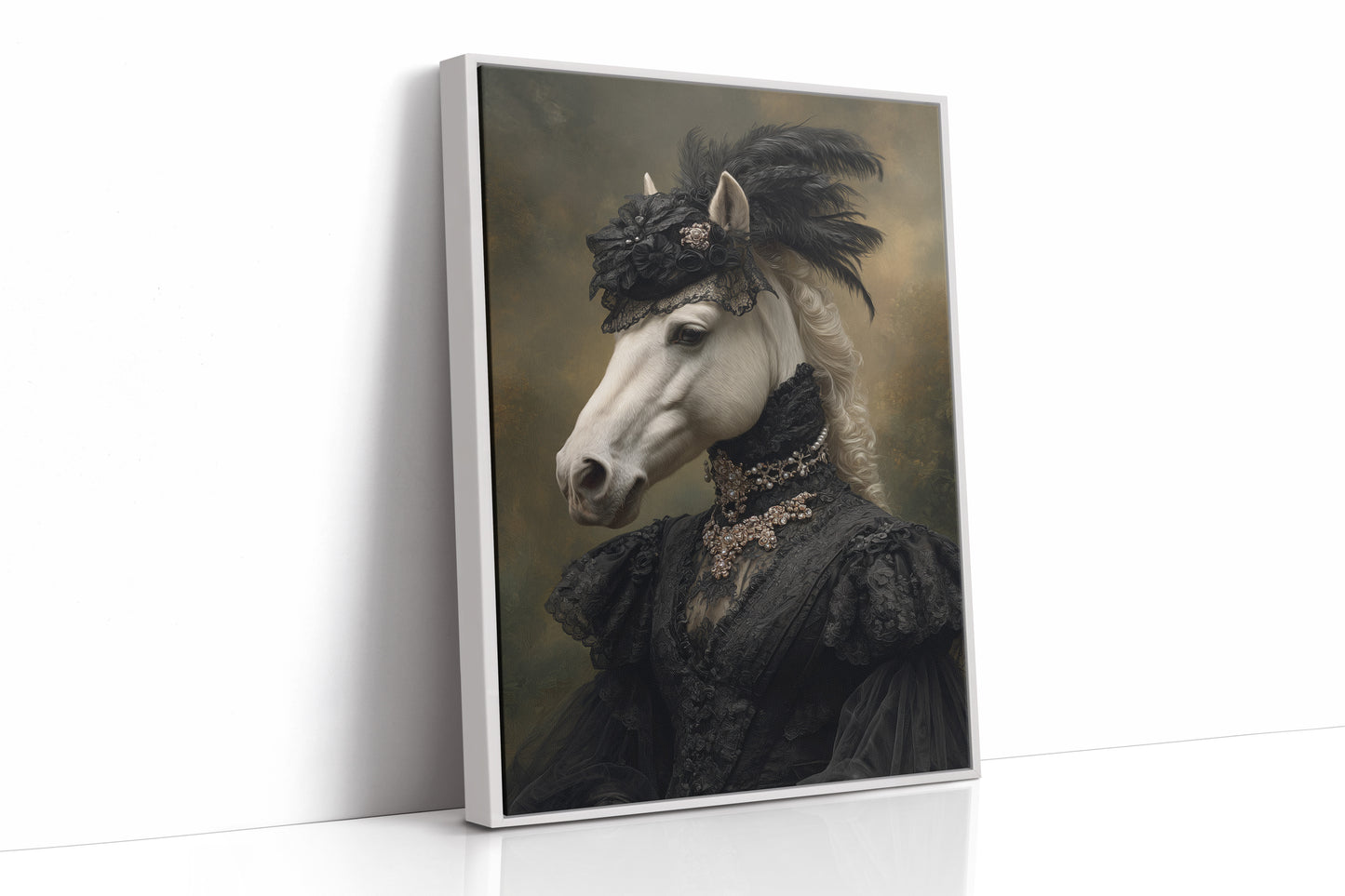 Elegance Draped in Midnight Silk