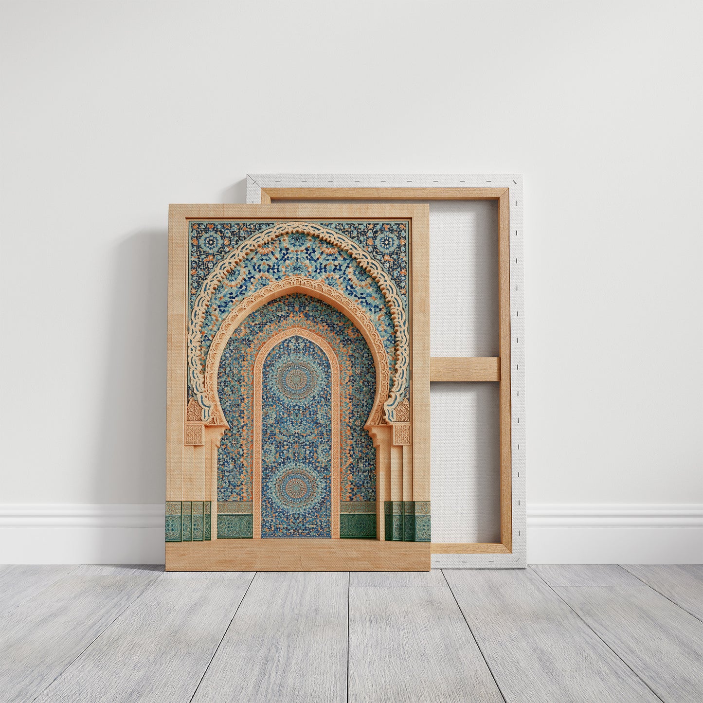 Moroccan Archway In Mosaic Blue