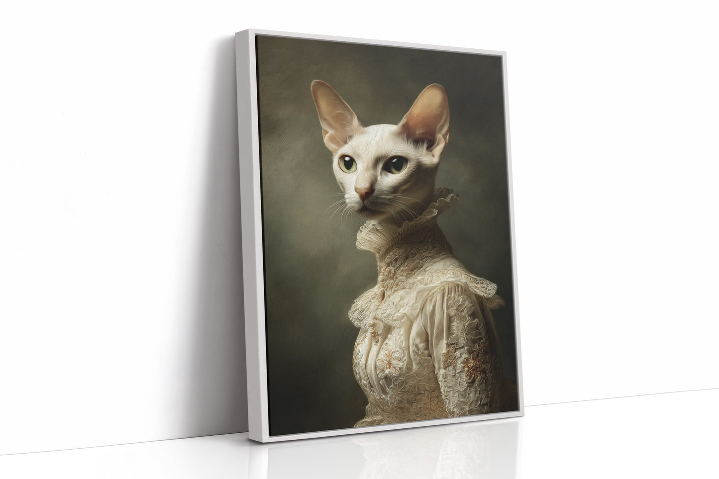 Regal Feline in Vintage Attire