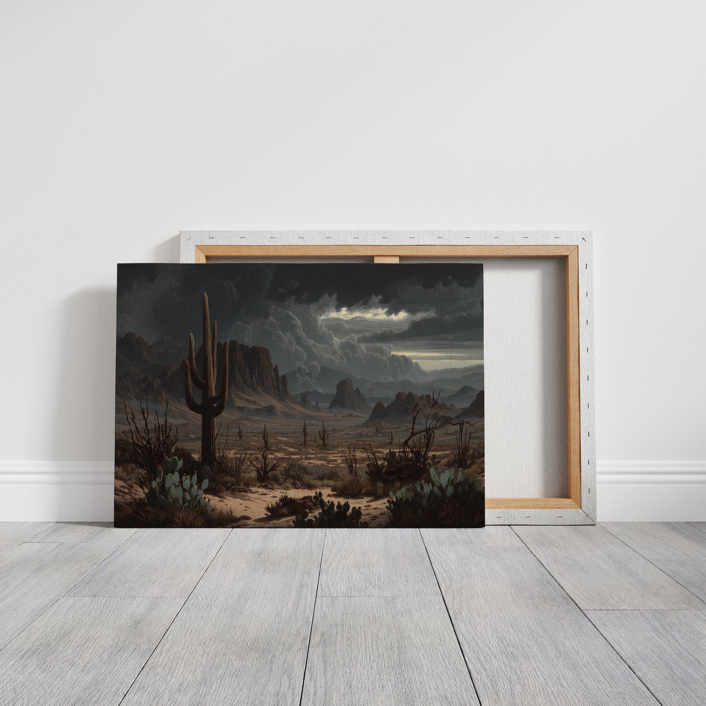 Moonlight Dances With Desert Giants