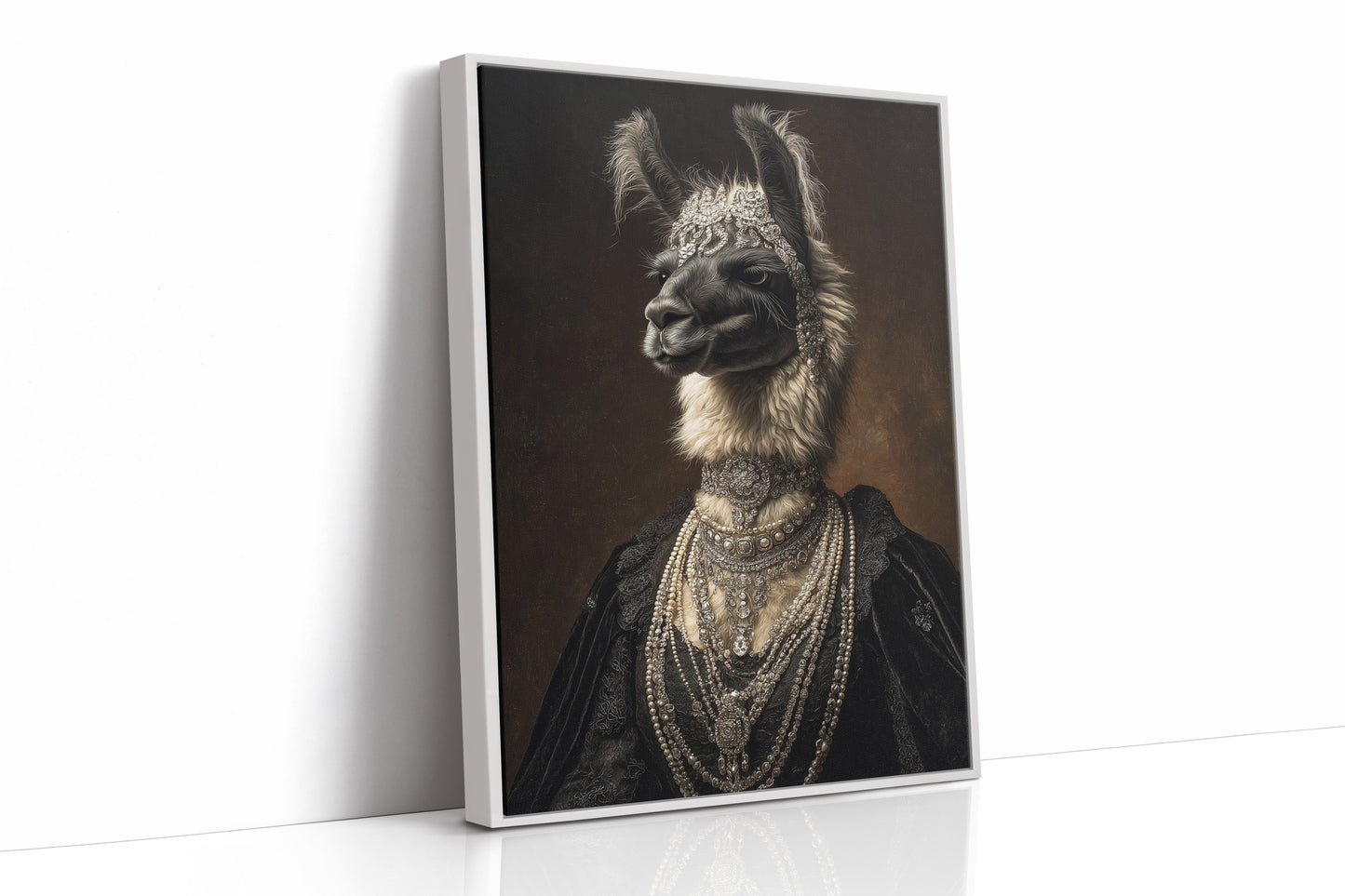Regal Llama Adorned in Jewels