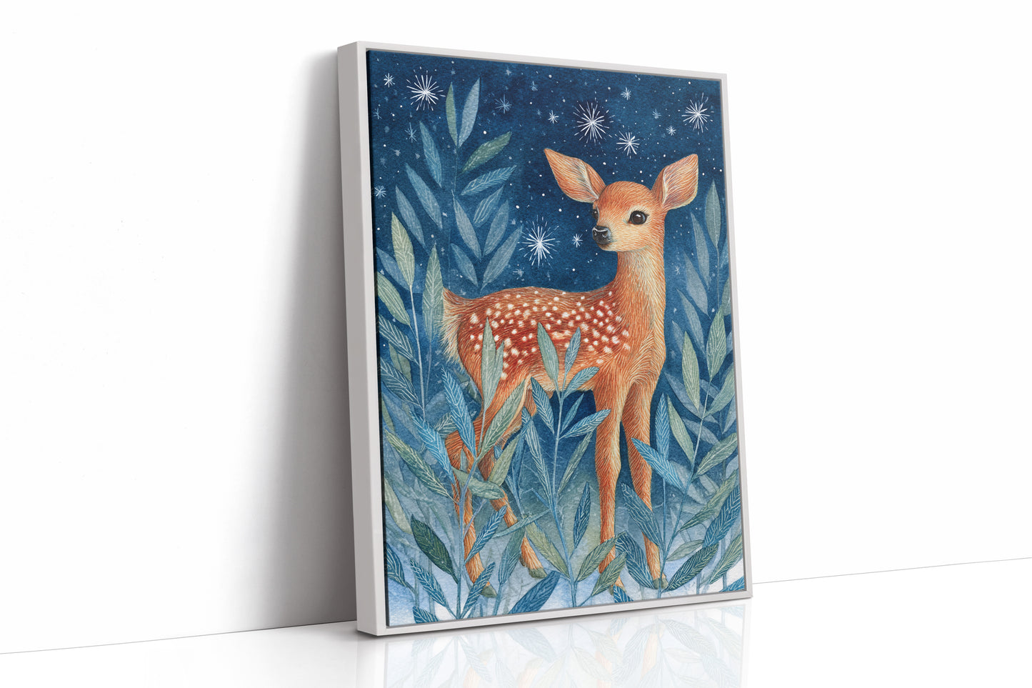 Fawn Among Starry Leaves