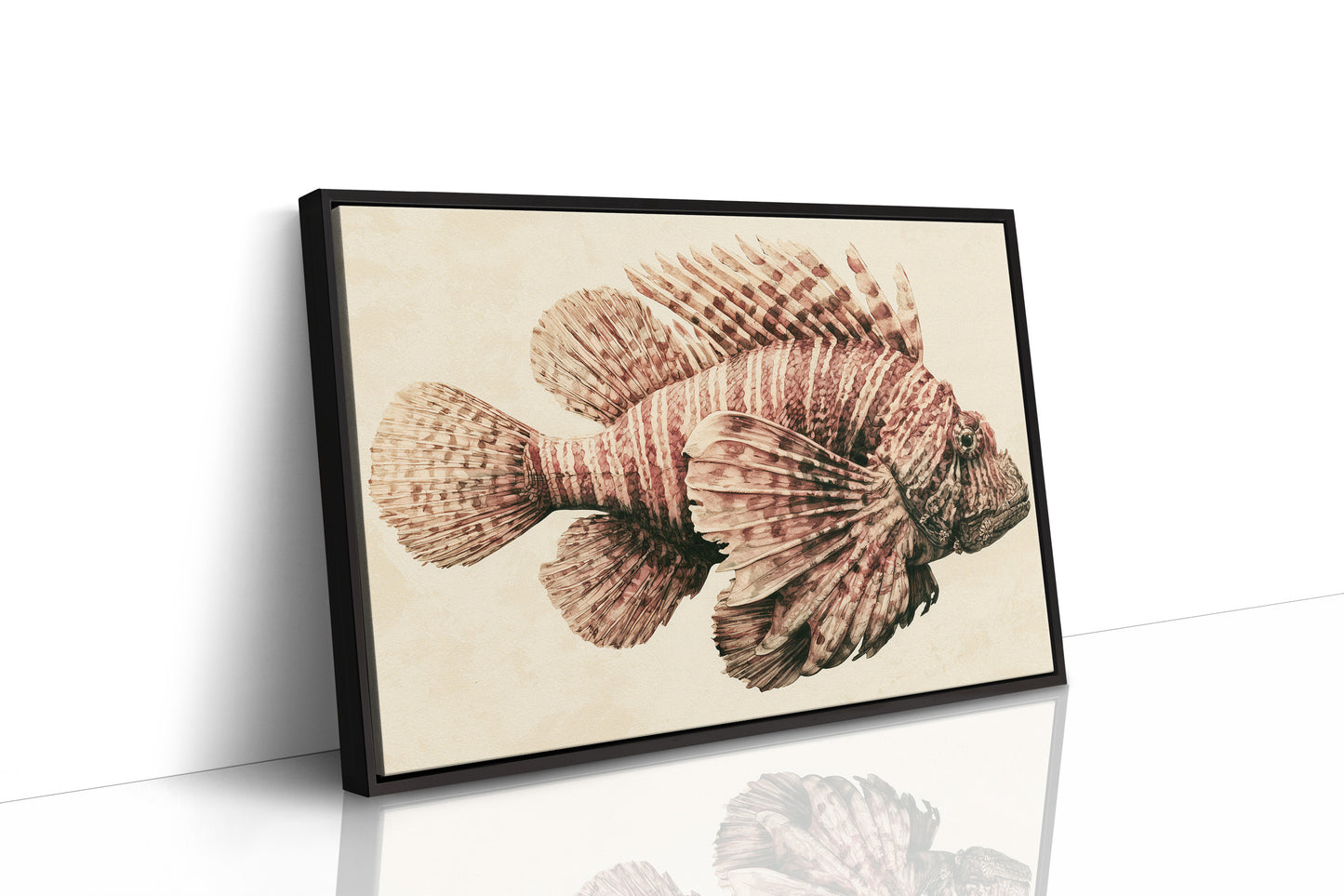 Lionfish in Antique Sepia