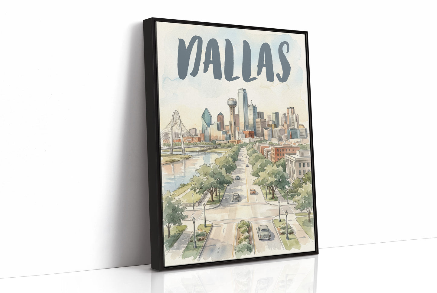 Dallas in Watercolor