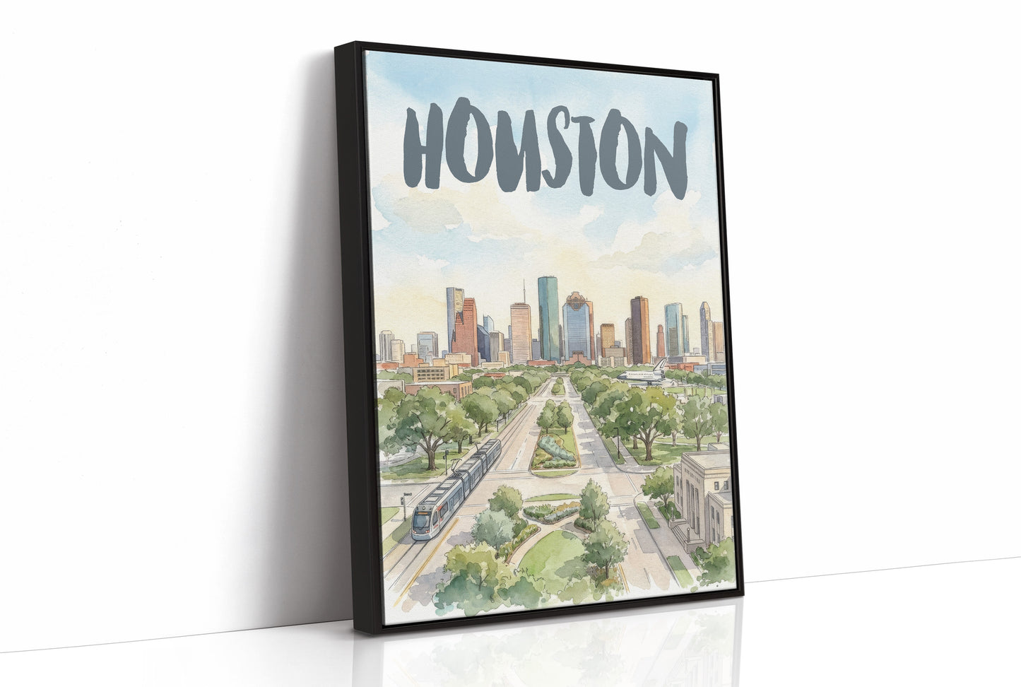 Houston in Watercolor