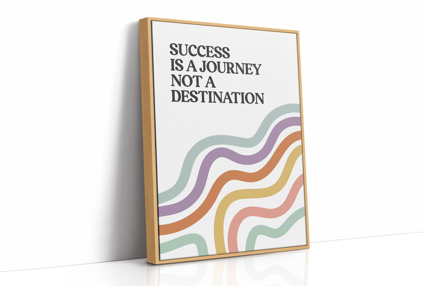 Success Is A Journey Quote Print