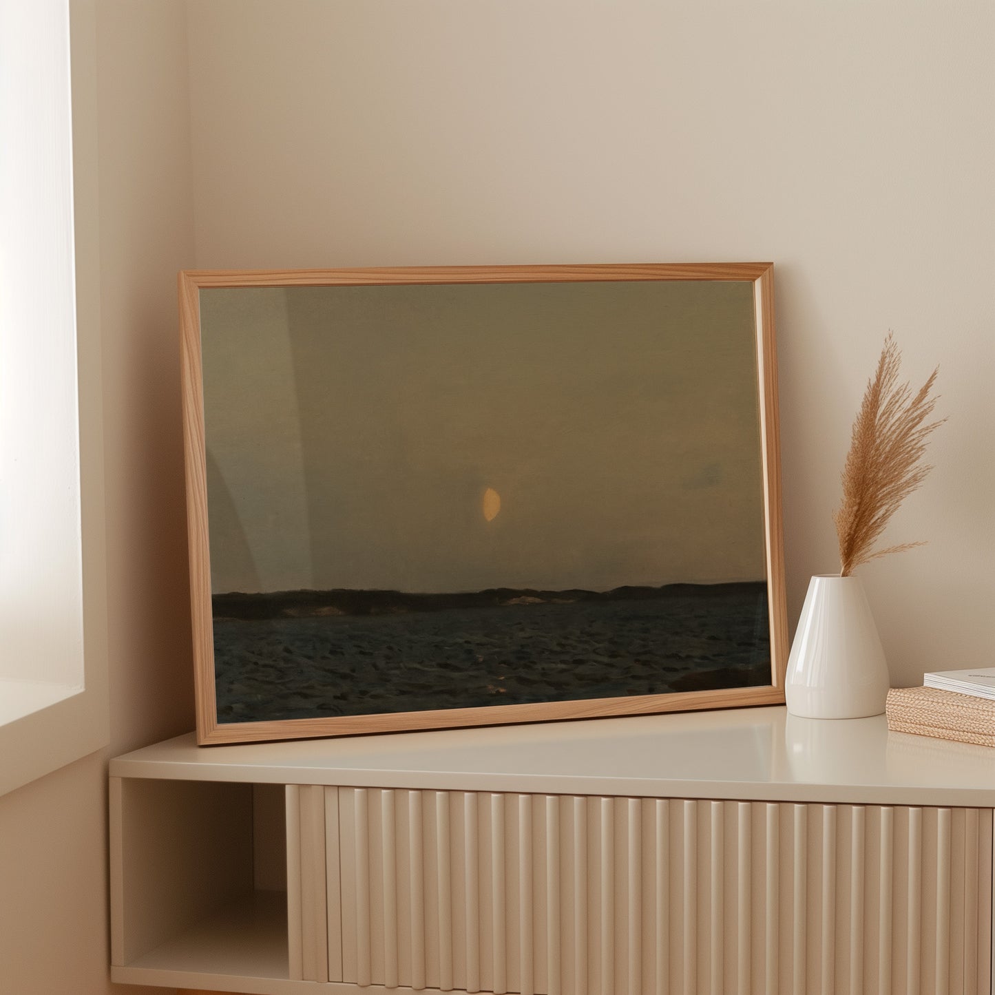 Moonrise Over Quiet Waters