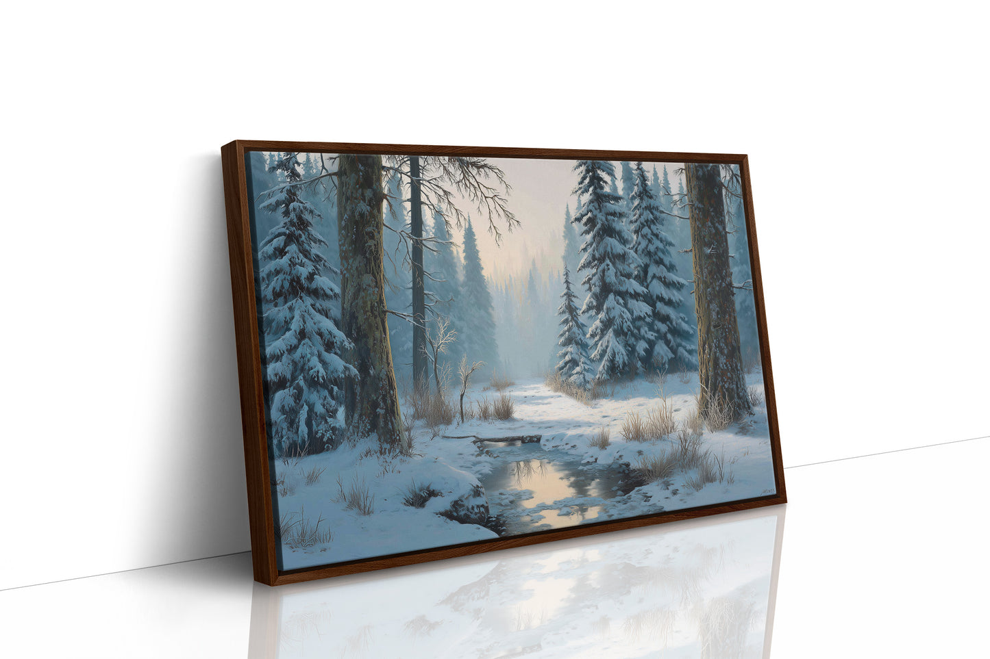 Snow Pines Guard Winter's Stream