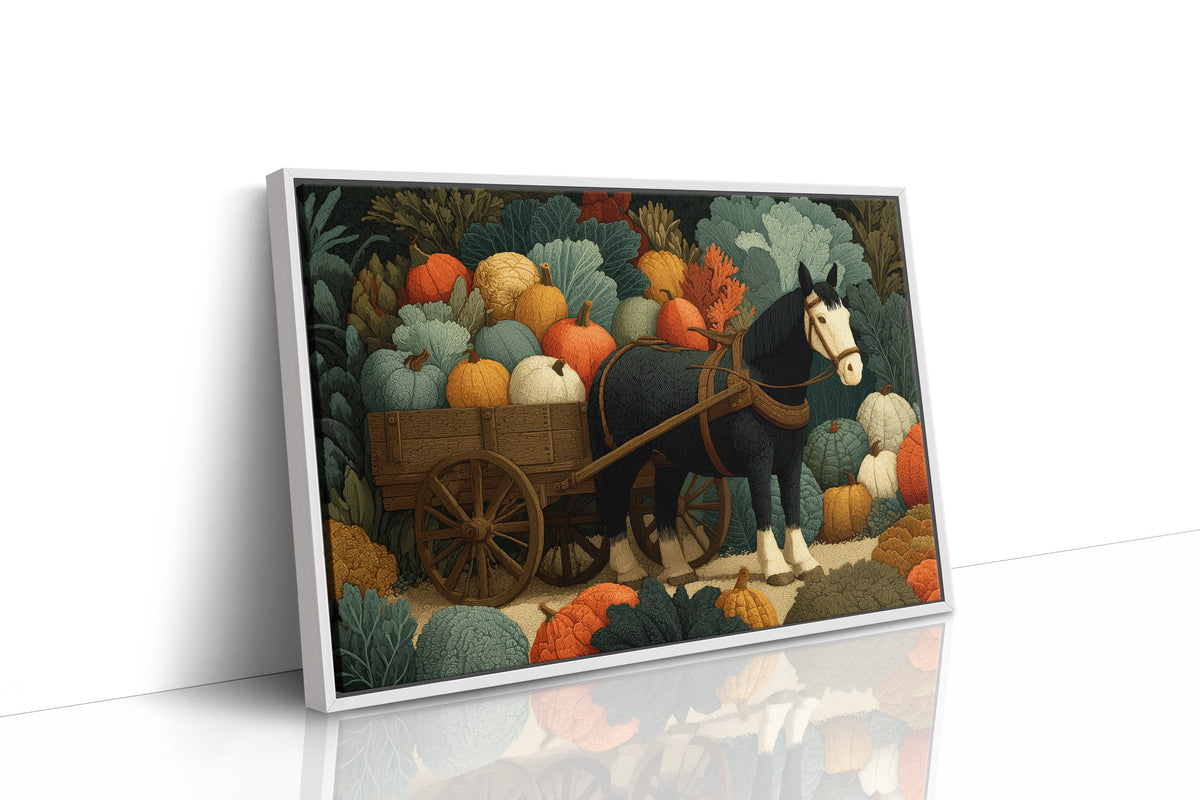Hauling Pumpkins, Eyeing the Kale
