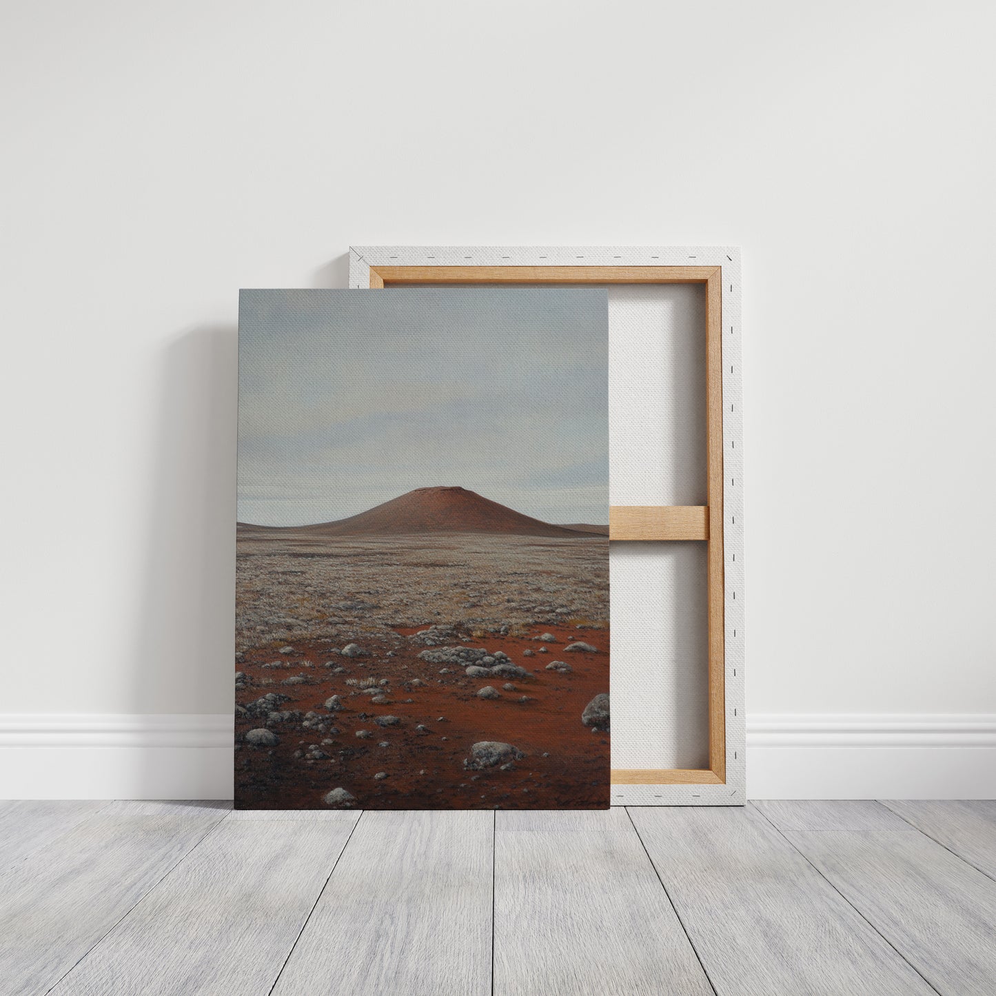 Solitary Peak In Rust And Stone