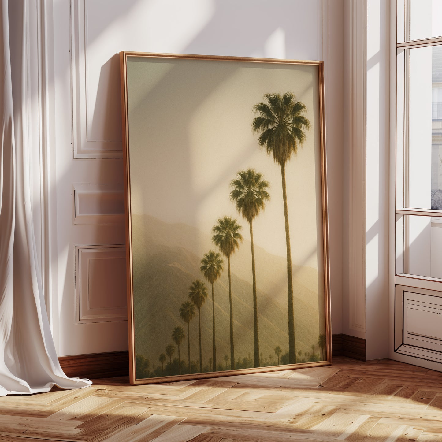 Desert Palms at Dusk