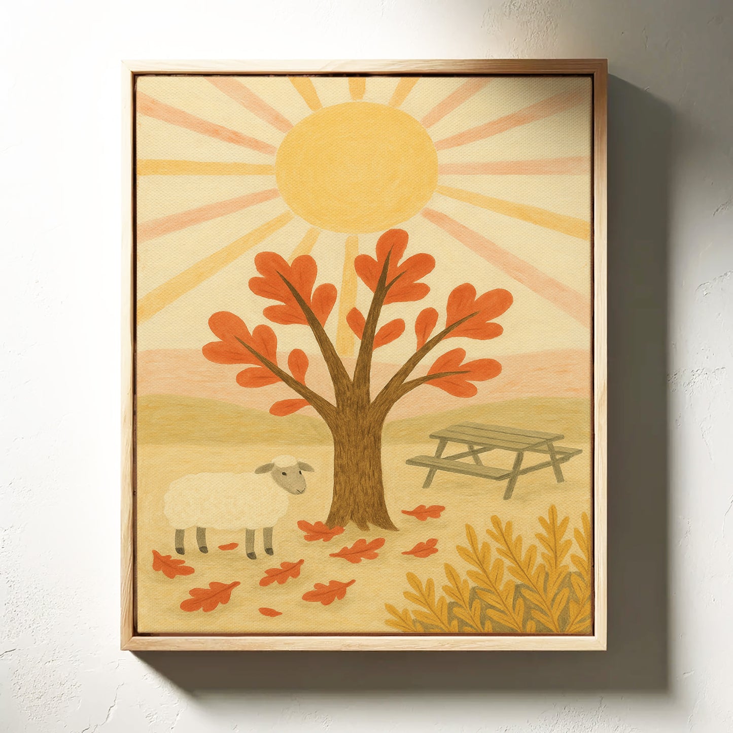 Sunny Picnic with the Little Lamb