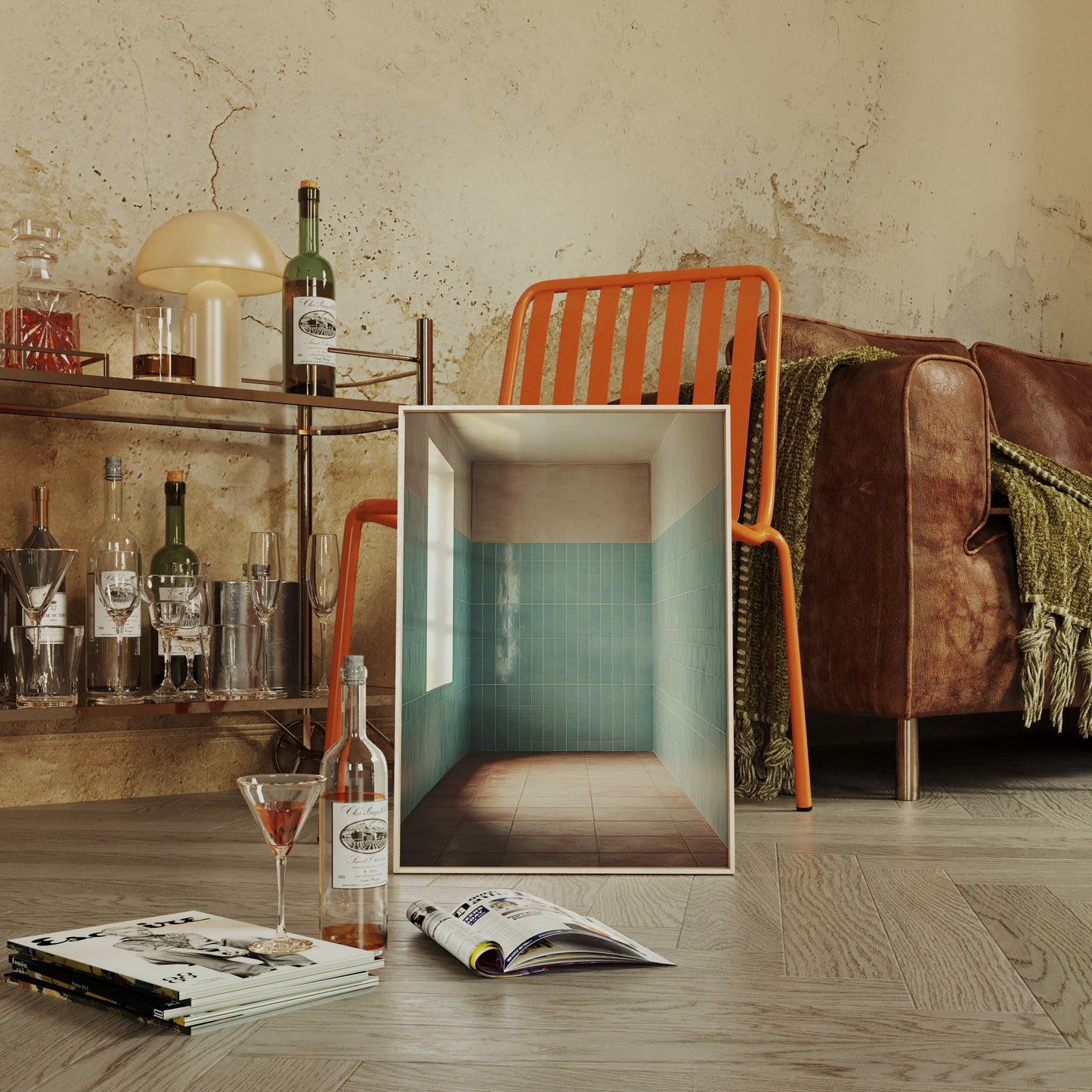 Morning Light Meets Mint Tiles