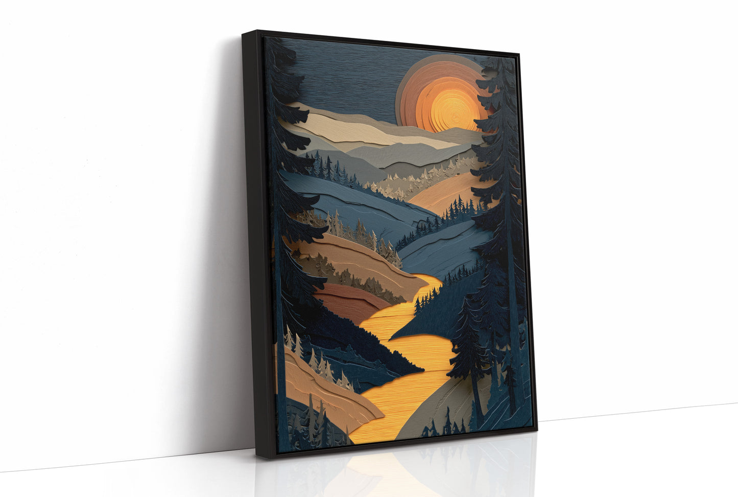 Golden River At Dusk