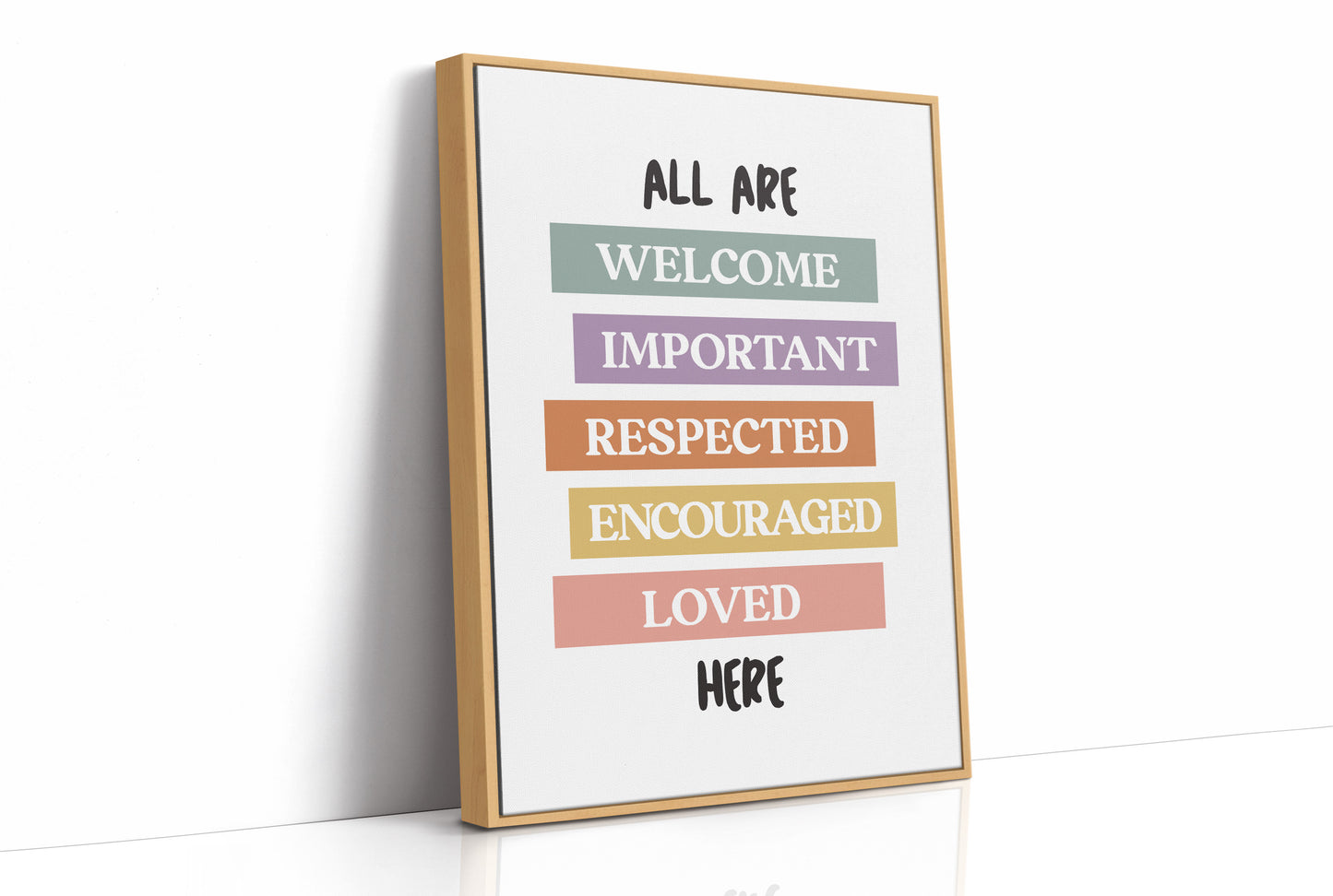 All Are Welcome Classroom Affirmation Print