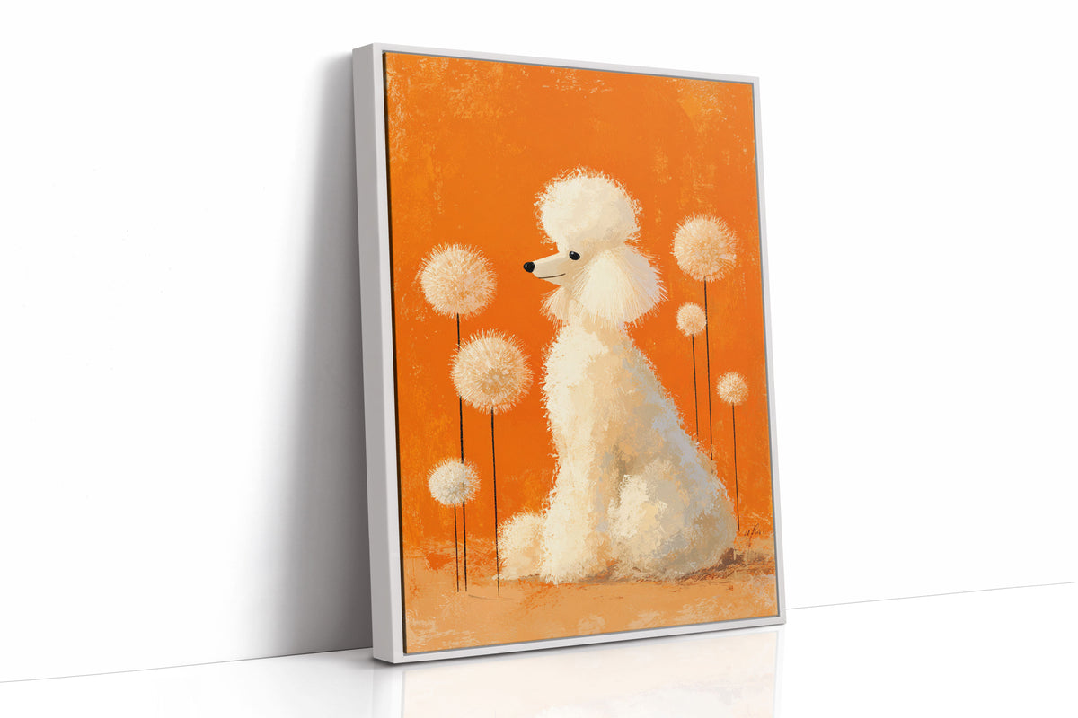 A Poodle's Playful Garden