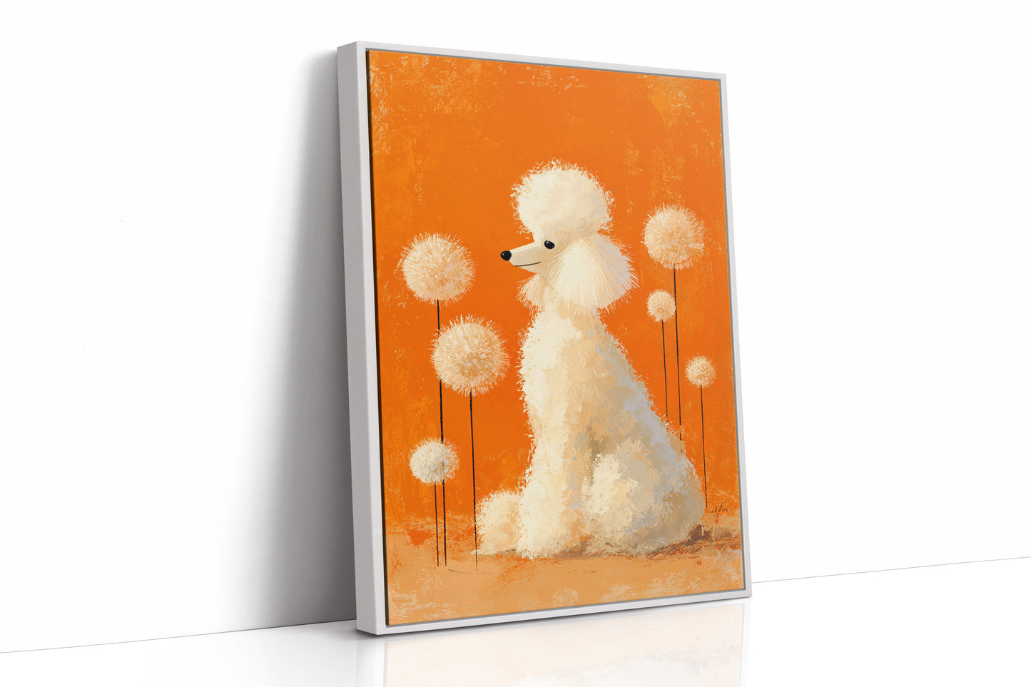 A Poodle's Playful Garden