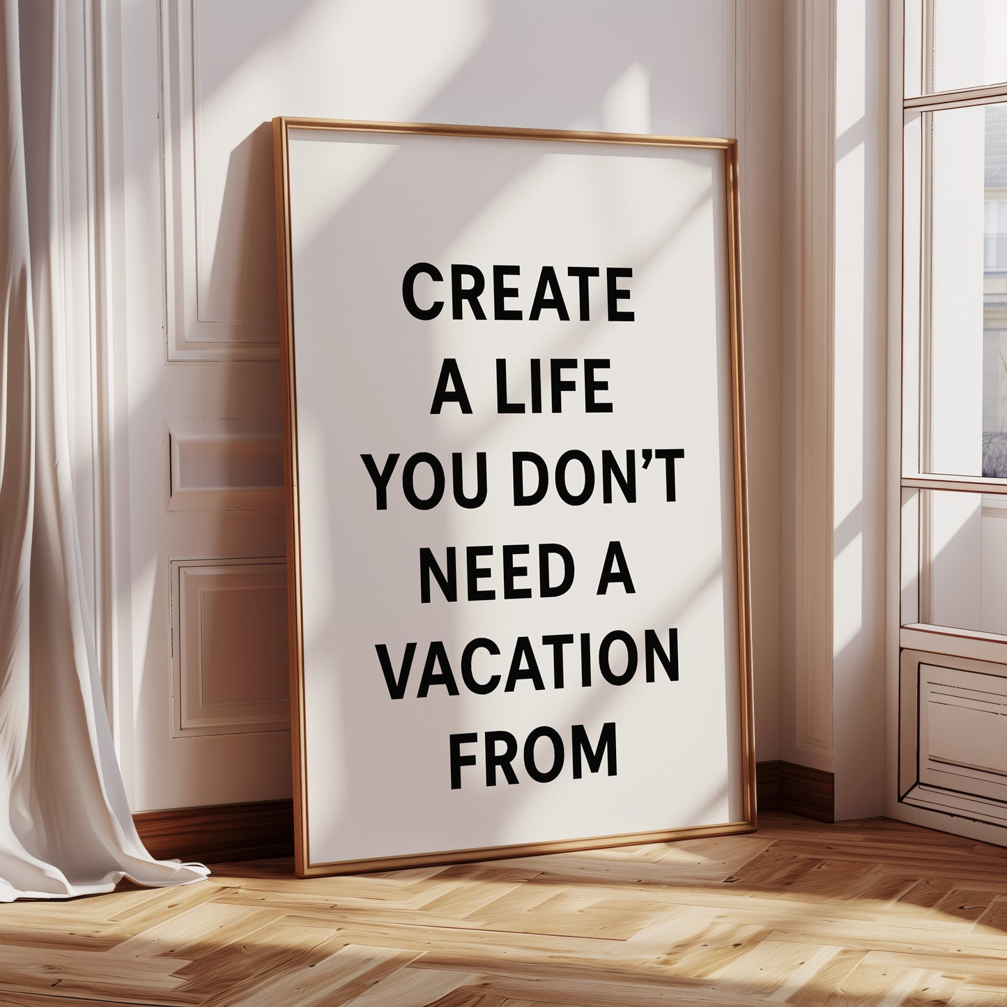 Create a Life You Love Quote Print