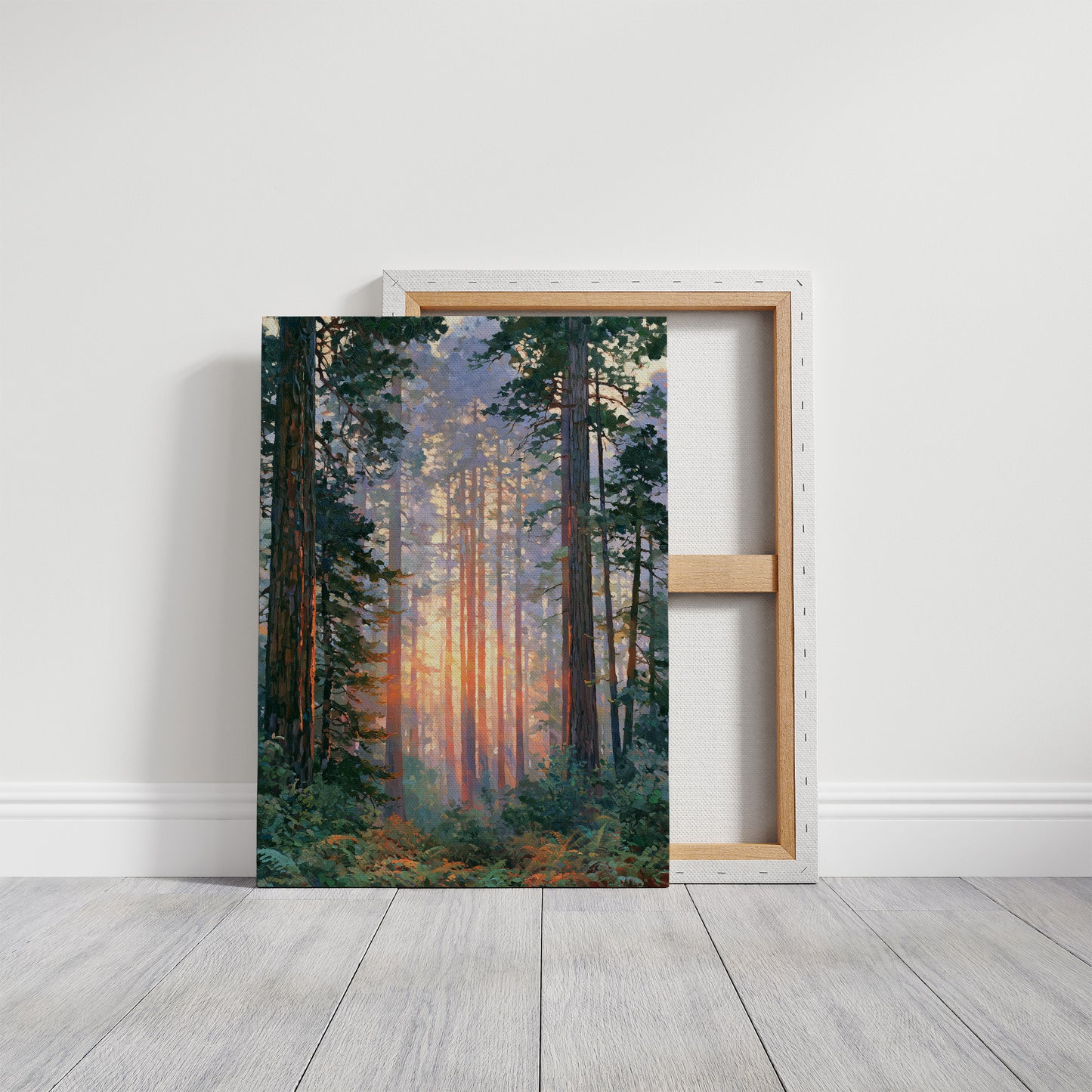 Sunset Through the Pines