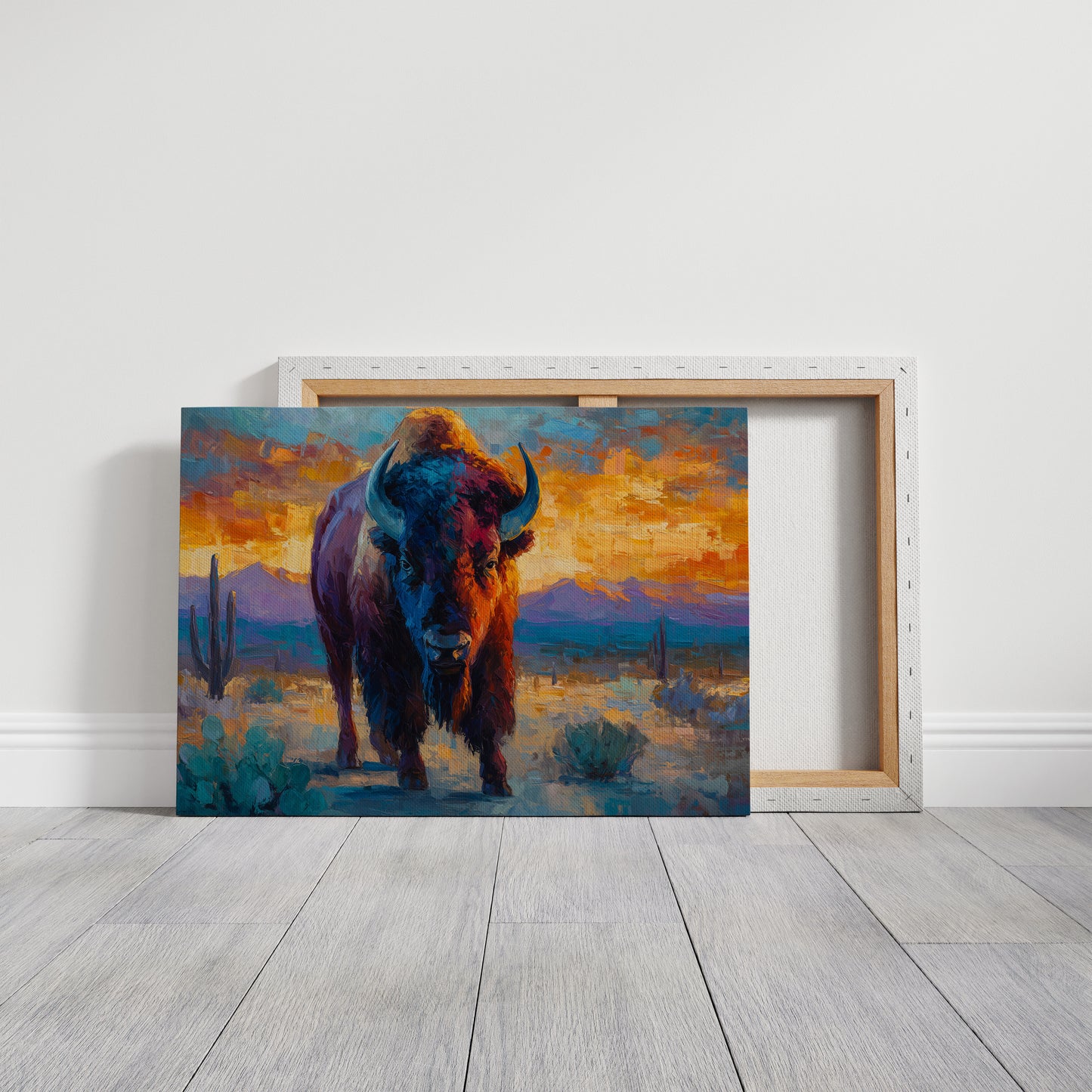 Sunset Paints The Buffalo's Soul