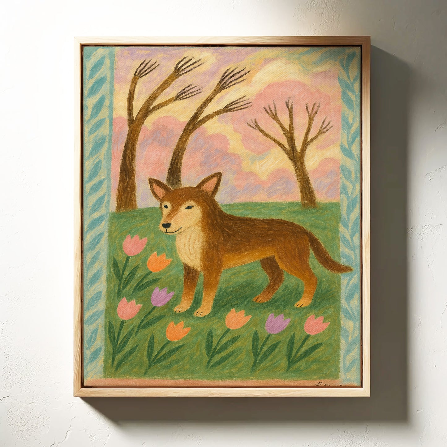 Spring Pup in Tulip Meadow