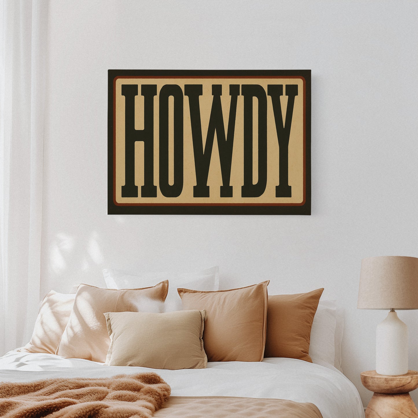 Howdy Western Typography Poster