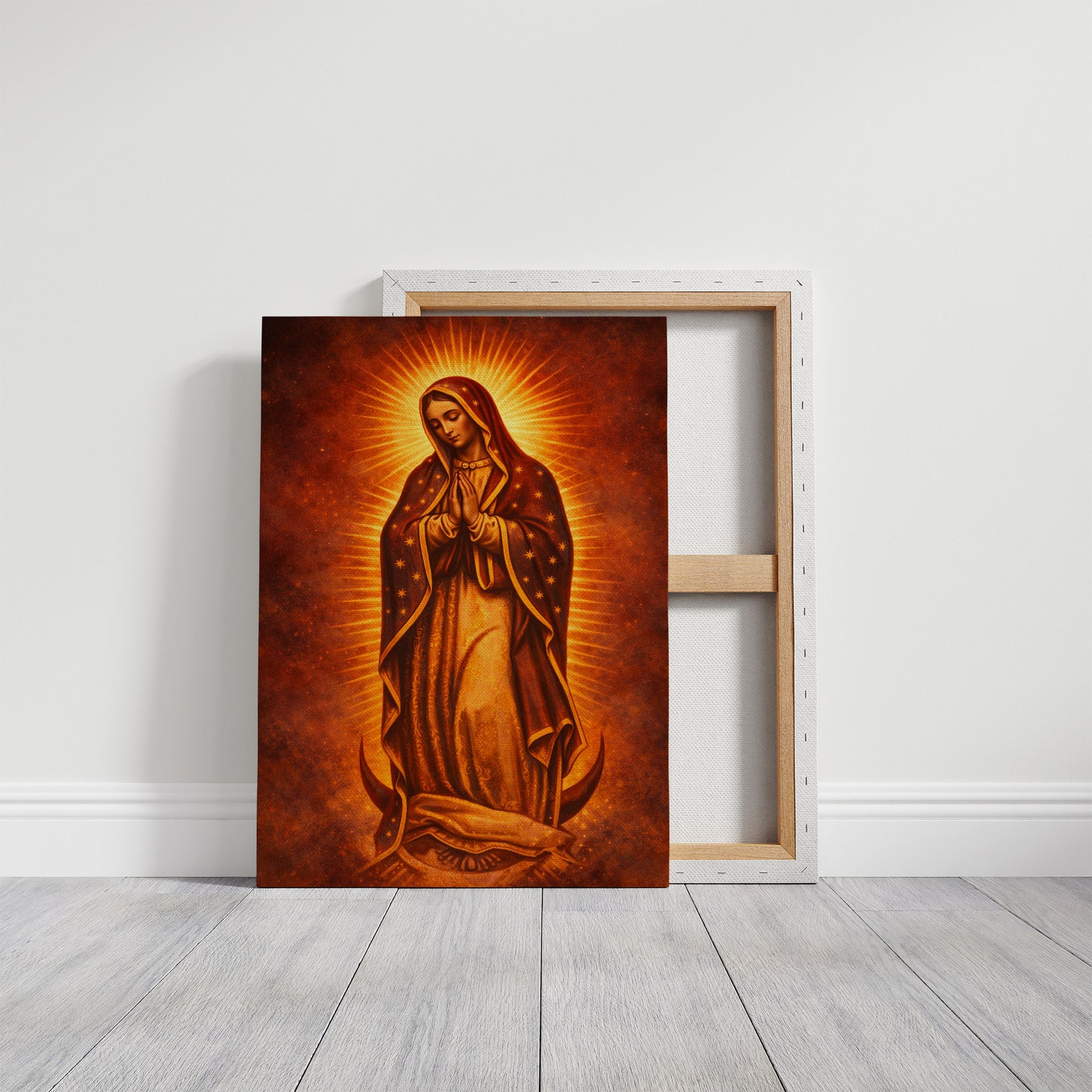 Radiant Devotion in Amber Light